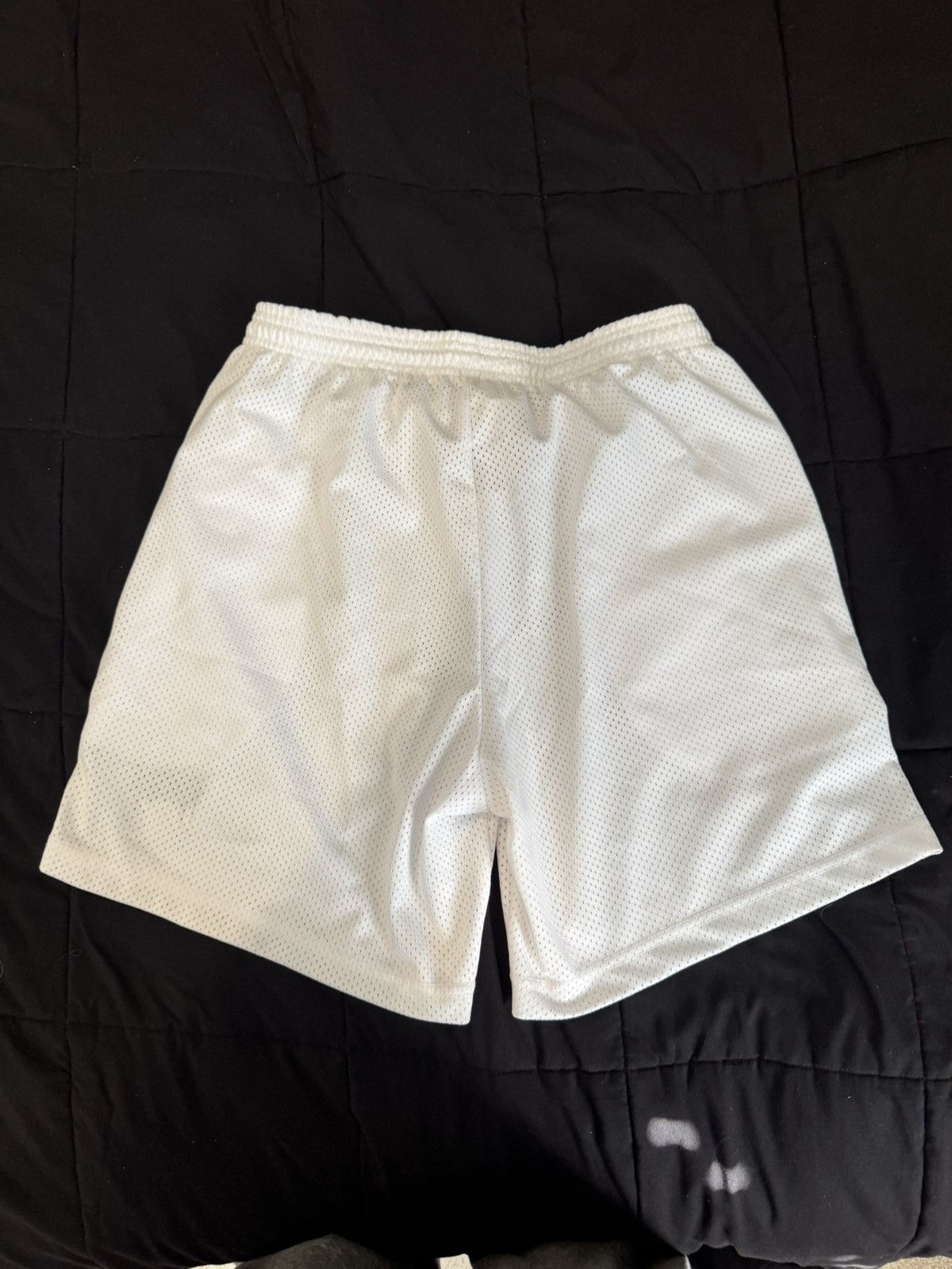 Revenge BLACK EMBROIDERED BASIC MESH SHORTS WHITE Size US 32 / EU 48 - 3 Thumbnail