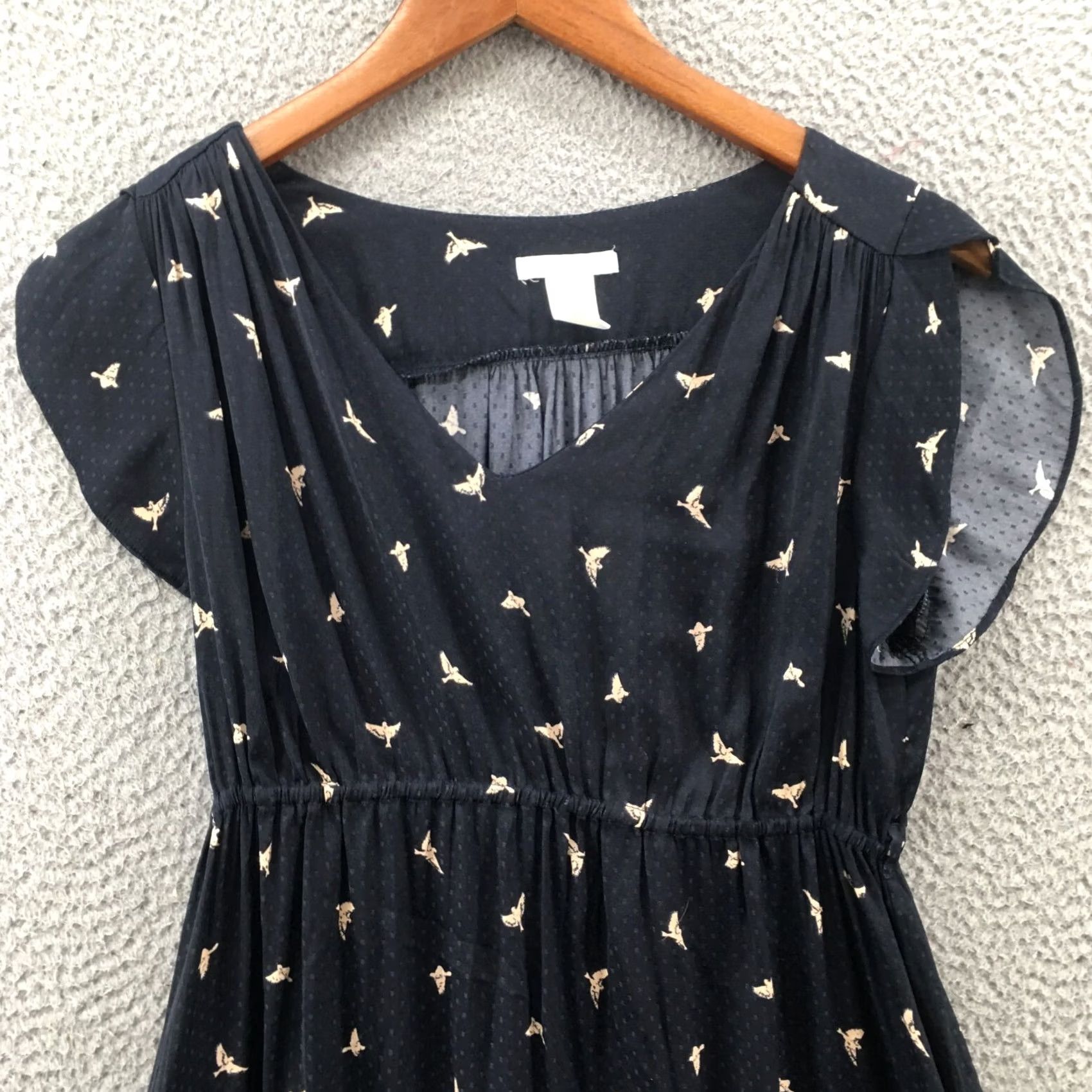 H&M H&M Mama Chiffon Dress Womens S Multicolor Polyester Animal Print Short Sleeve Dress Size 28" / US 6 / IT 42 - 2 Thumbnail