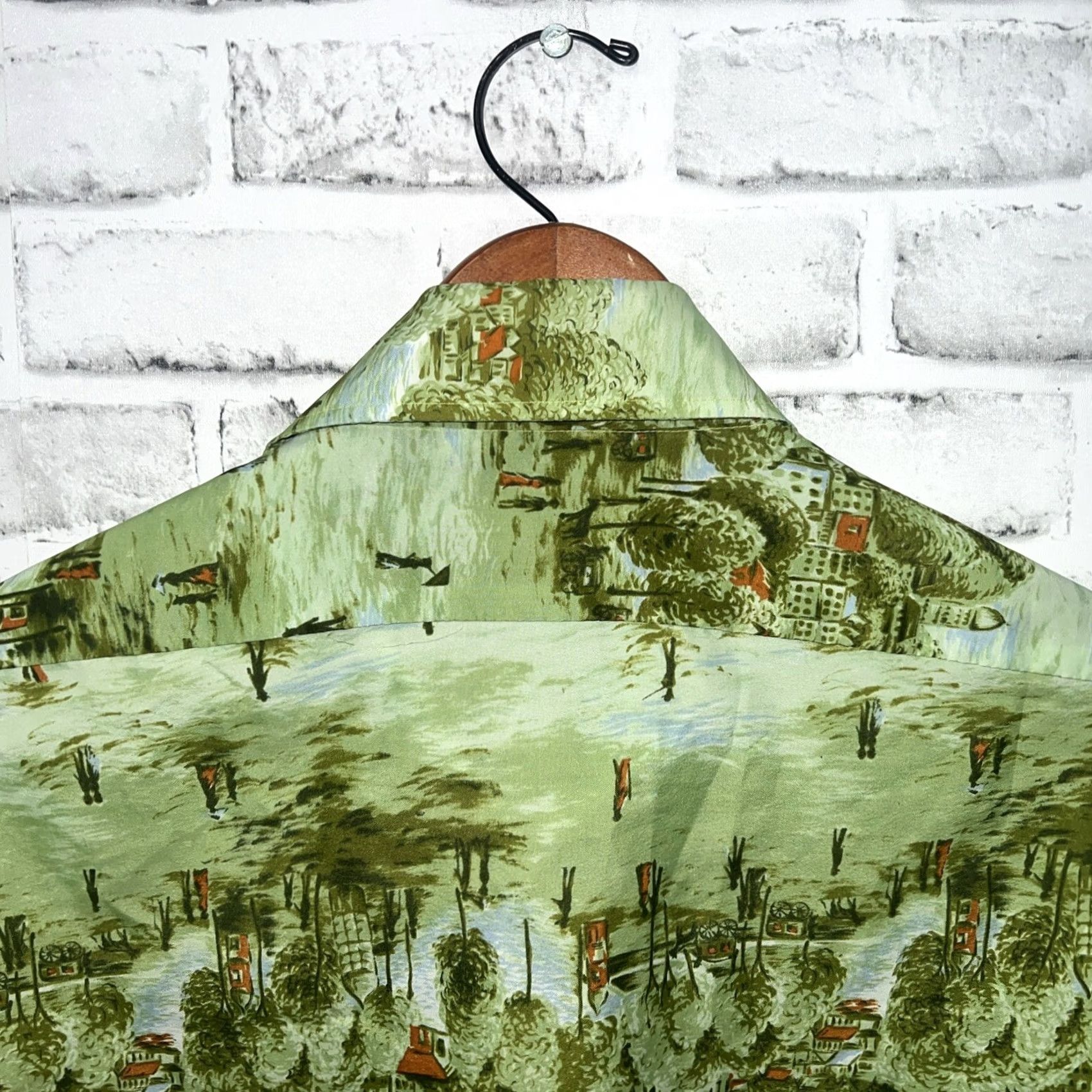 Vintage VINTAGE National Shirt Shops Contour Fit Hawaiian Green Shirt Mens M Short Sleeve Button-Up Shirt Size US M / EU 48-50 / 2 - 5 Thumbnail