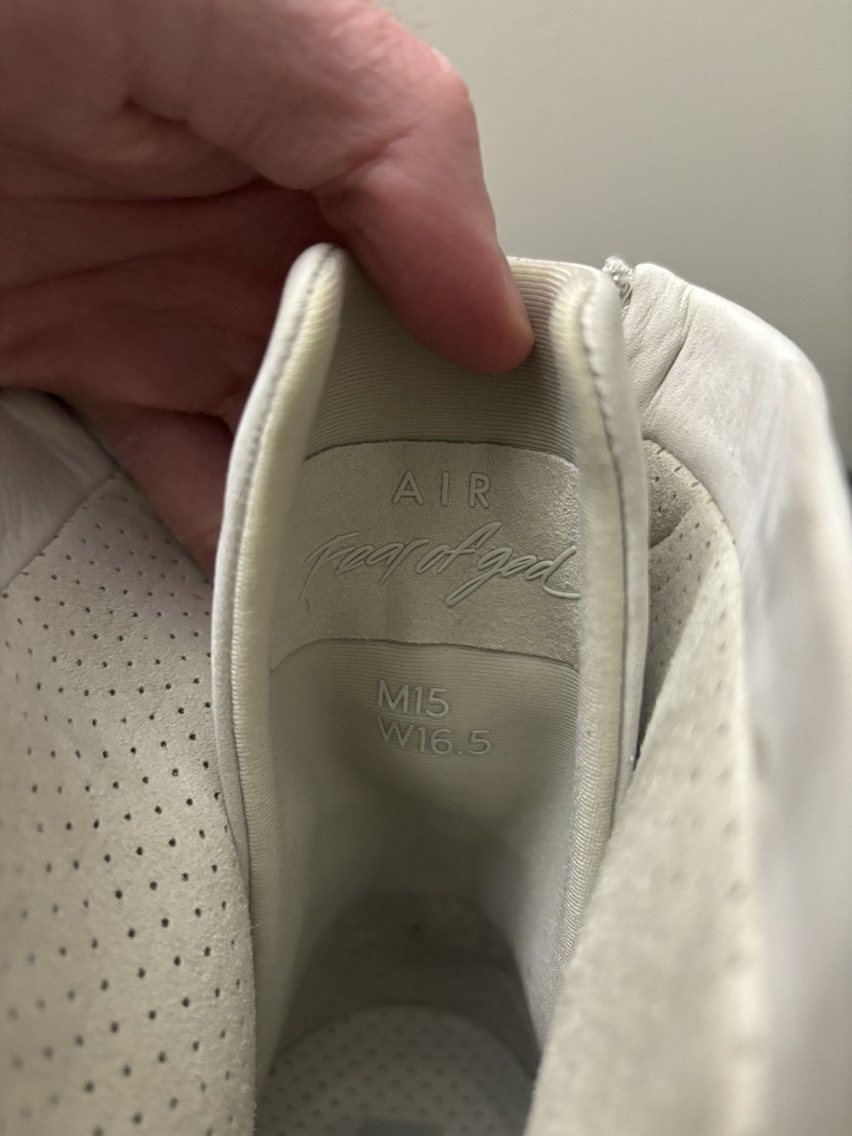 Fear of God × Nike Nike Air Fear of God 1 Light Bone Sail Friends and Family Size US 15 / EU 48 - 8 Thumbnail