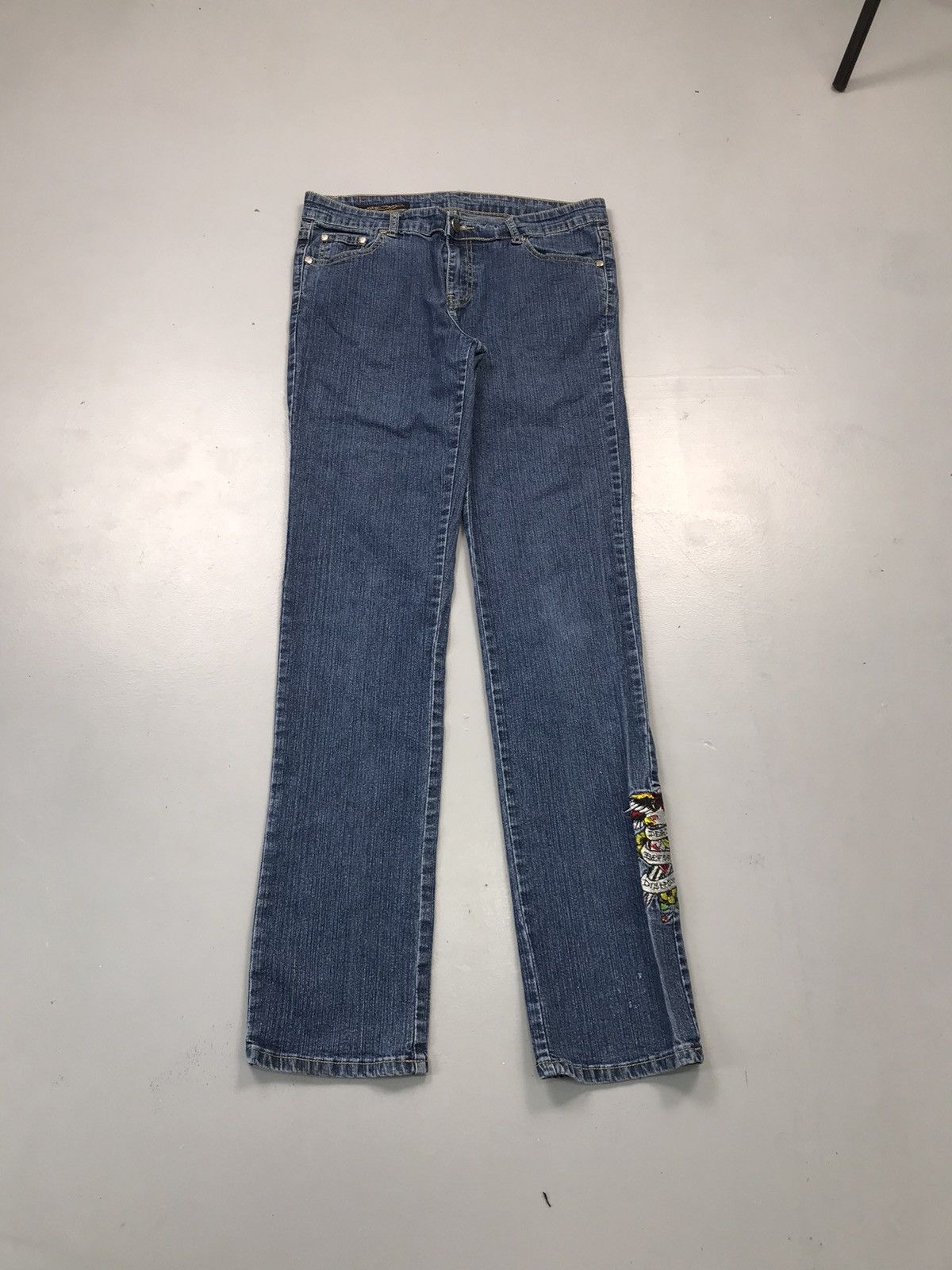 Ed Hardy Vintage Ed hardy embroidered denim Size 32" / US 10 / IT 46 - 2 Thumbnail