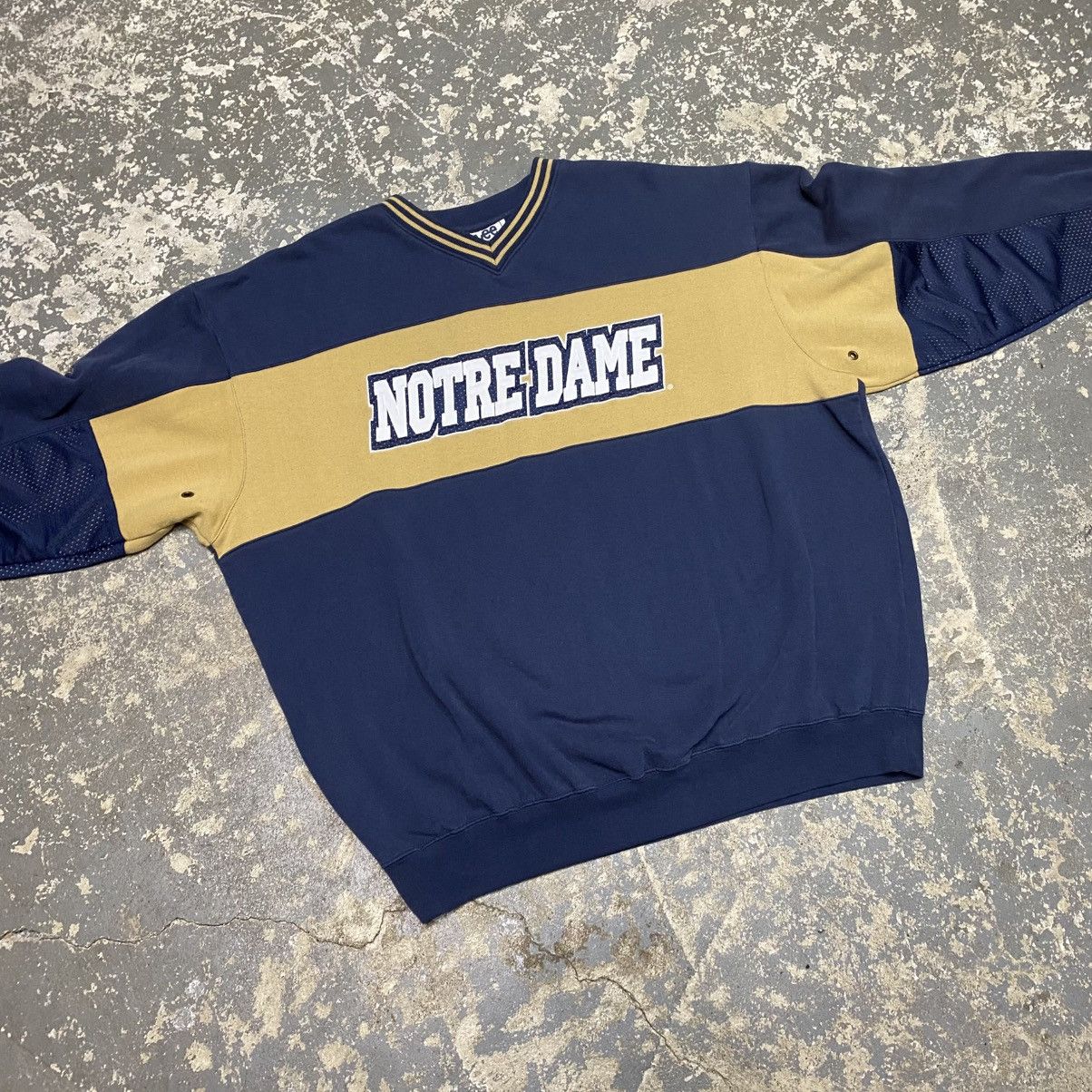 Other Vintage Norte Dame Navy Mesh Sleeve Lee Sport Hoodie Sweat Size US XL / EU 56 / 4 - 3 Thumbnail