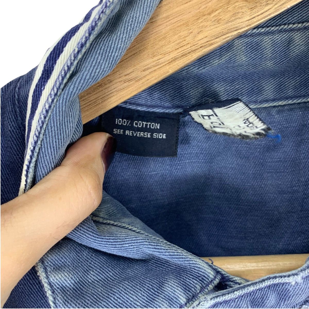 Polo Ralph Lauren Vintage 80’ POLO RALPH LAUREN Indigo Denim Jeans Jacket Size US M / EU 48-50 / 2 - 8 Thumbnail