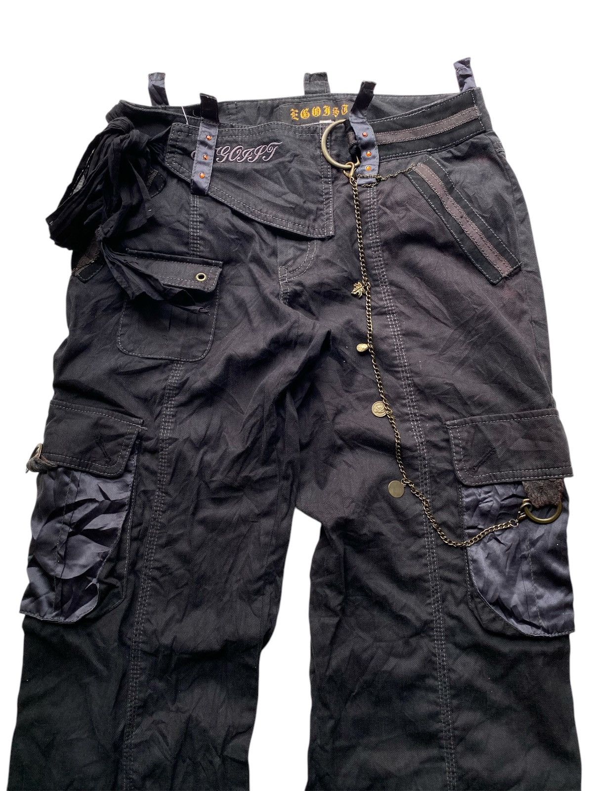 14th Addiction 2000s egoist flared bondage punk cargo pants Size US 28 / EU 44 - 4 Thumbnail