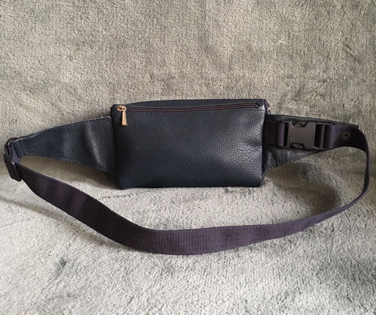Longchamp Longchamp Le Foulonne Leather Belt Bag Navy Blue Size ONE SIZE - 8 Thumbnail