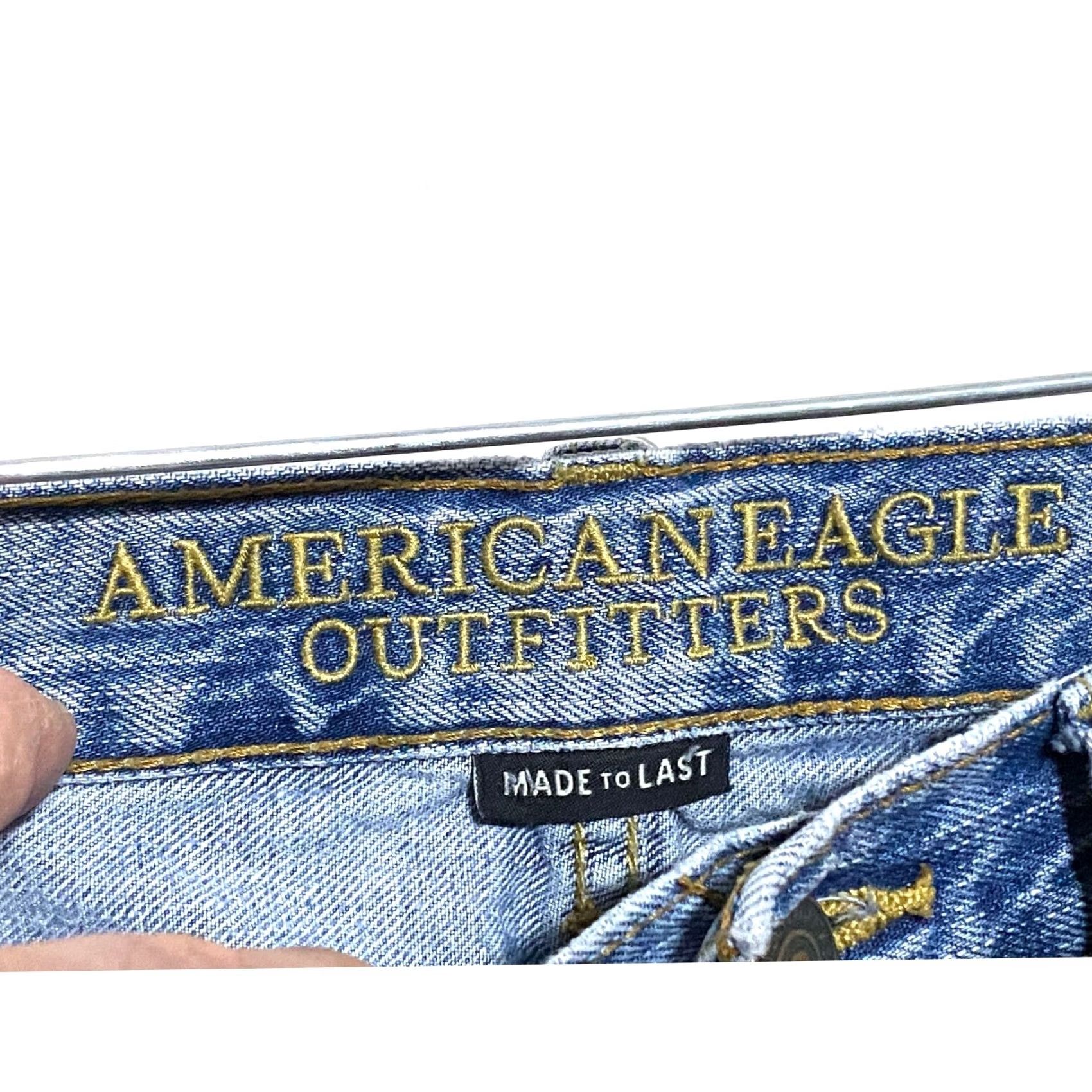 American Eagle Outfitters American Eagle Slim Fit Jeans Mens 31x31 Distressed Grunge Denim 5-Pocket Rocker Punk Casual Slim Distressed Grunge Jeans Mens Regular 31-31 Blue Size US 29 - 7 Thumbnail