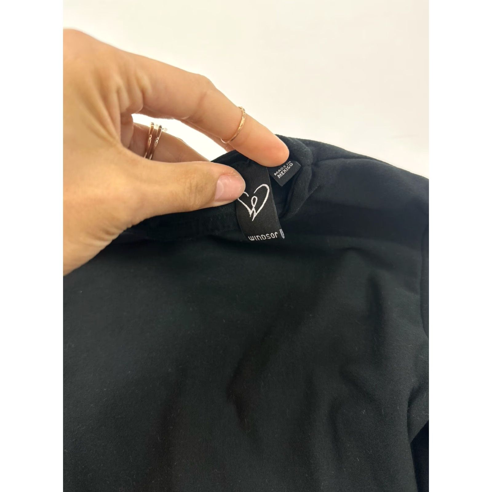 Vintage Windsor Shirt Women’s Small Black Open Back Strappy Tie Shirt Size S / US 4 / IT 40 - 3 Thumbnail