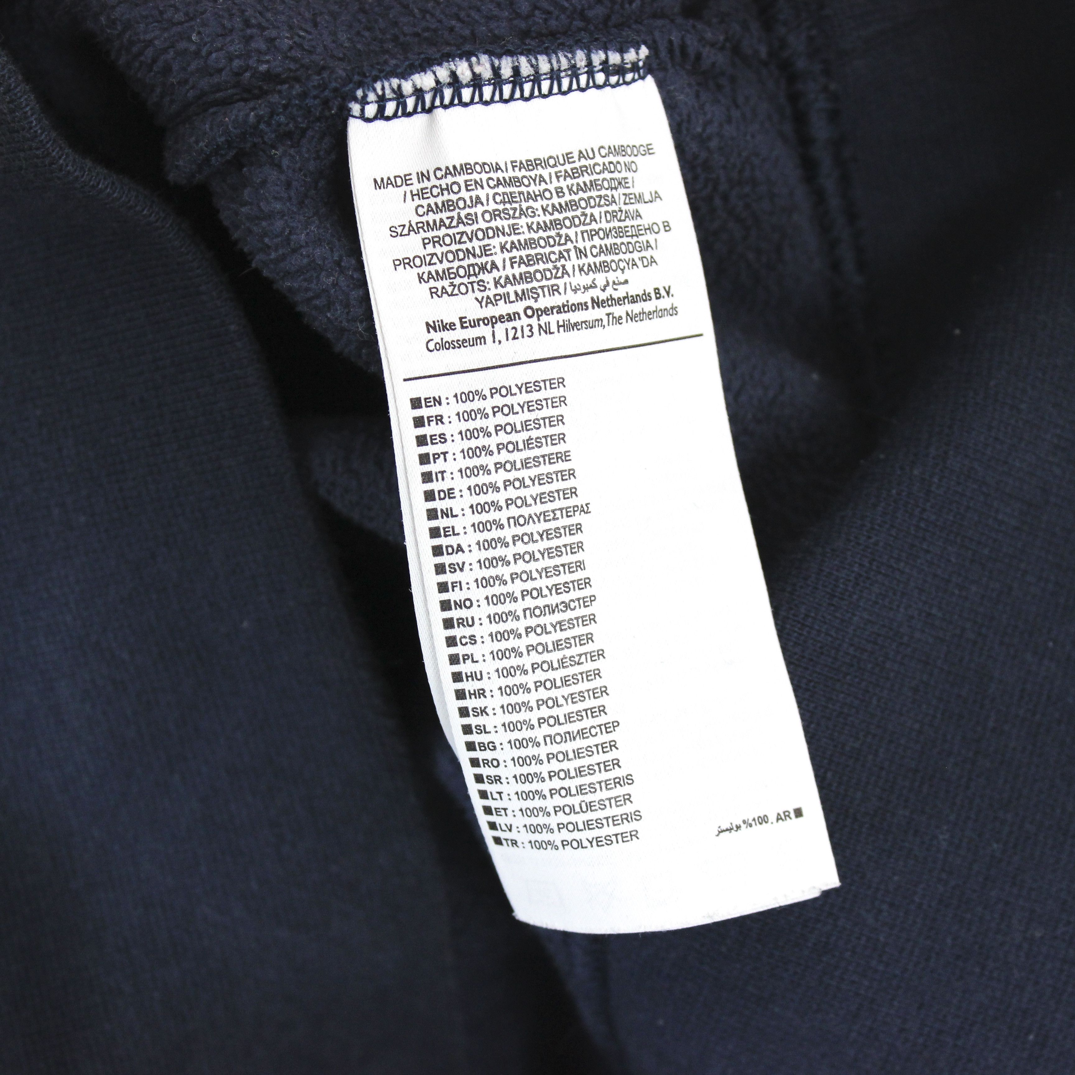 Nike Half Zip Borg Sweat In Navy L Fleece Jumper Pullover Size US L / EU 52-54 / 3 - 2 Thumbnail