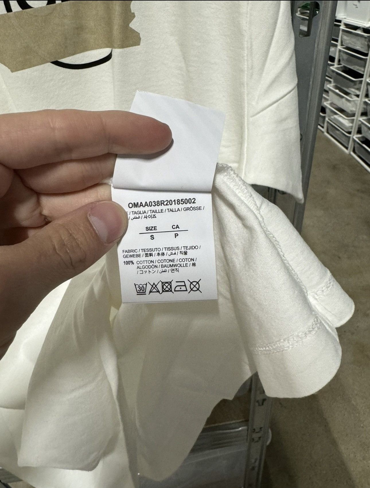 Off-White Off-White Tape Arrow T-Shirt NEW 500$ Size US XL / EU 56 / 4 - 5 Thumbnail