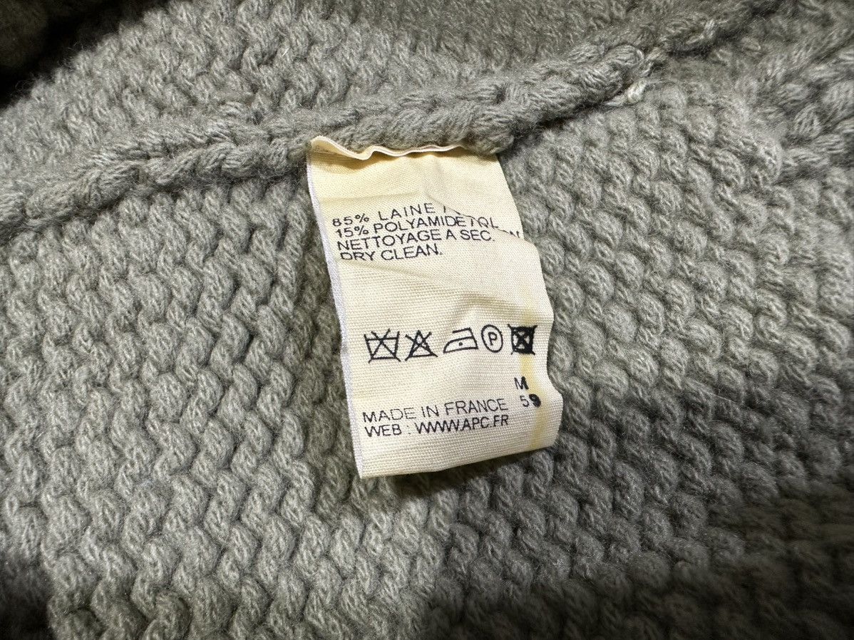 A.P.C. 🔥Vintage APC Ribbed Knit Wool Sweater Jumper Mock Neck Size US M / EU 48-50 / 2 - 6 Thumbnail