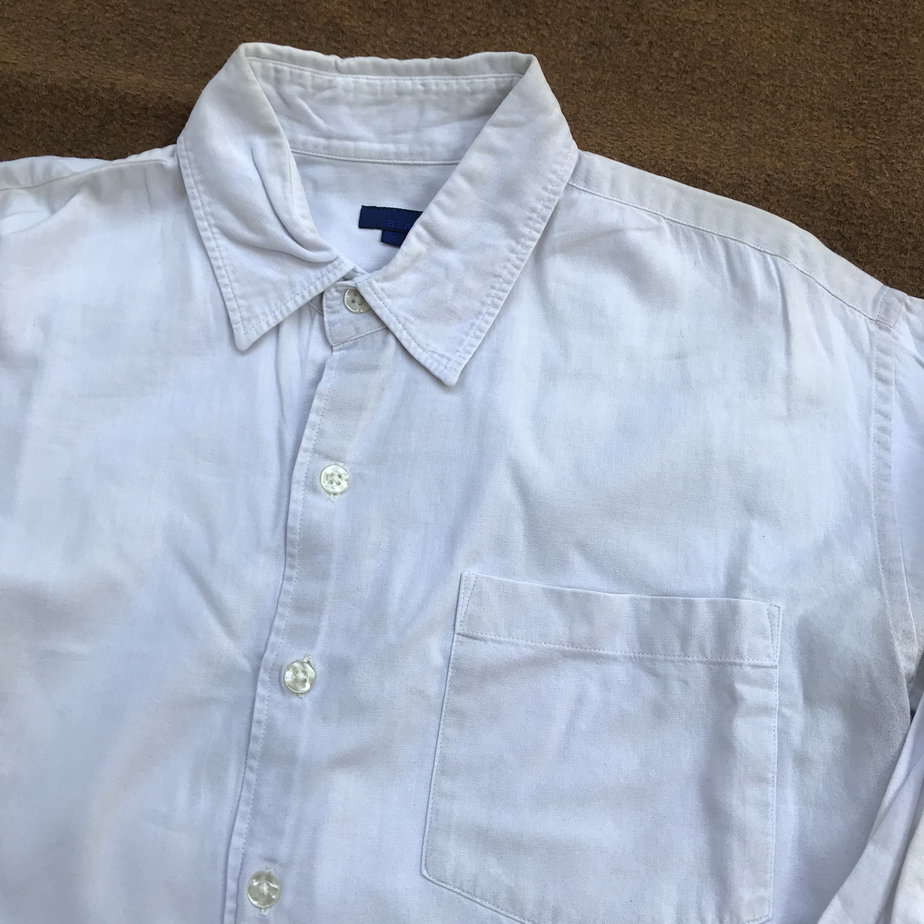 Beams Plus Vintage Beams Casual Officer Shirt 3/4 sleeves Size US M / EU 48-50 / 2 - 2 Thumbnail