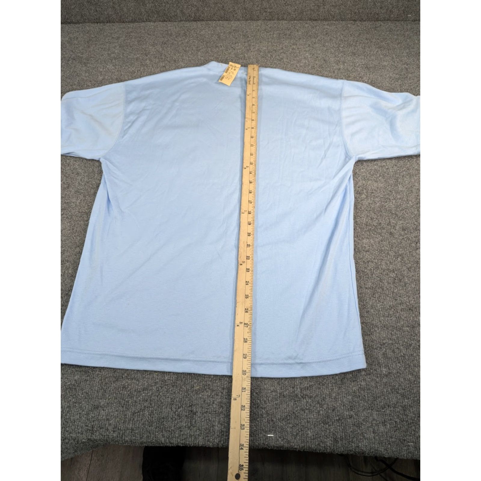 Eddie Bauer VINTAGE Eddie Bauer T-Shirt Mens M Light Blue Henley Long Sleeve Cotton Knit NWT Regular Fit Blue 90s? Size US M / EU 48-50 / 2 - 6 Thumbnail