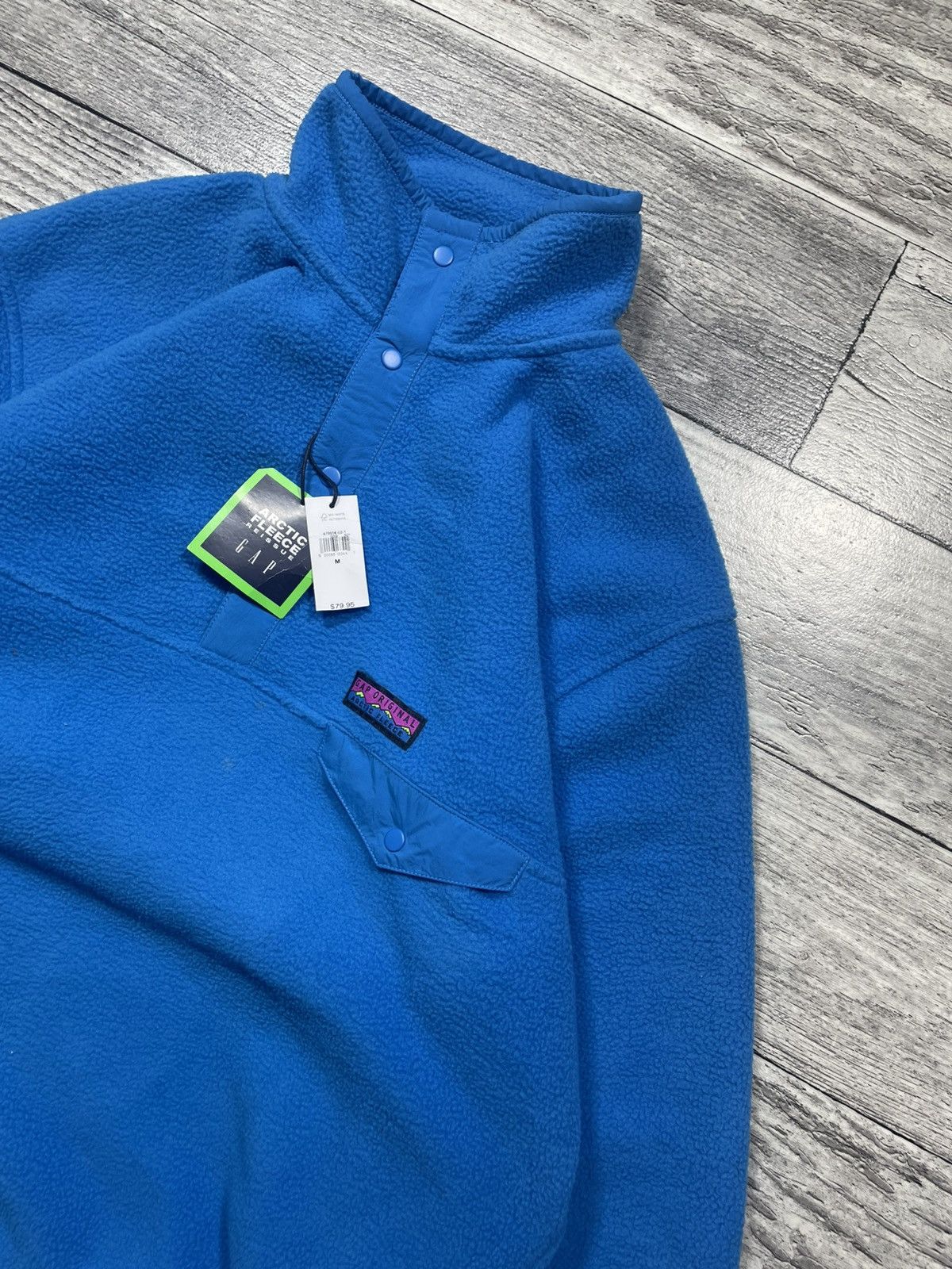 Gap Vintage GAP Arctic Fleece 1/4 Teddy Sweater Size US M / EU 48-50 / 2 - 3 Thumbnail