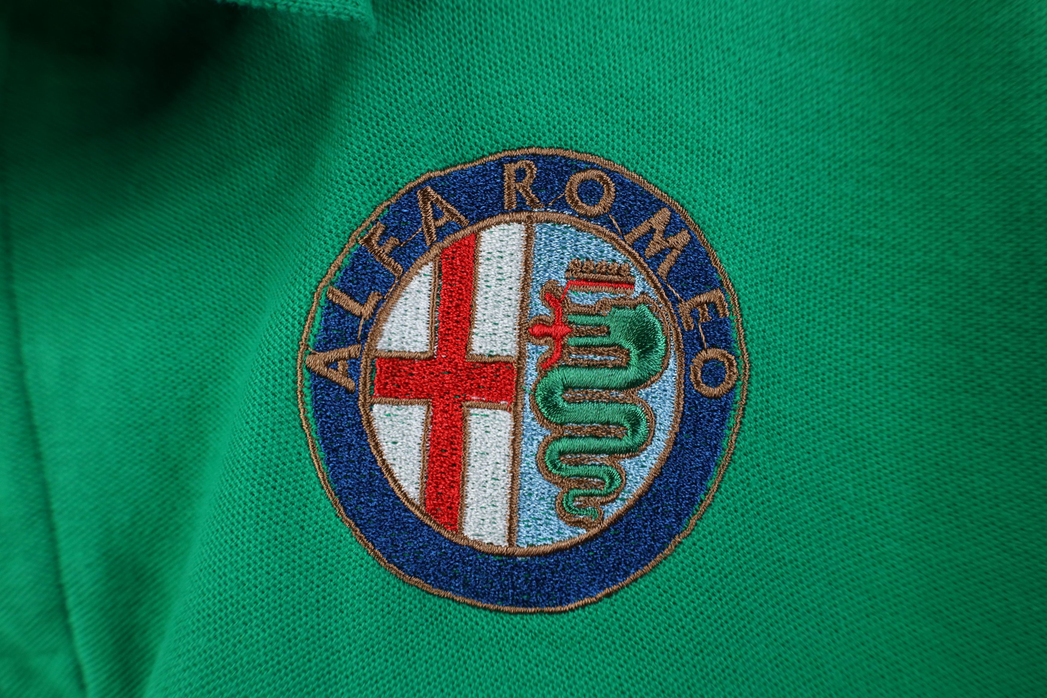 Vintage Vintage 90s Y2K Spell Out Alfa Romeo Car Racing Polo Shirt Size US L / EU 52-54 / 3 - 4 Thumbnail
