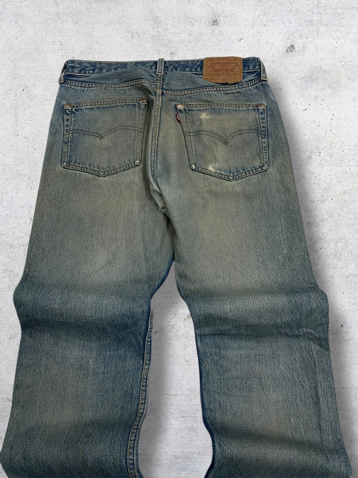 Levi's Vintage Clothing VINTAGE 501 LEVIS USA DESIGNER 90S RARE OLD MUDWASH DENIM Size US 30 / EU 46 - 12 Thumbnail