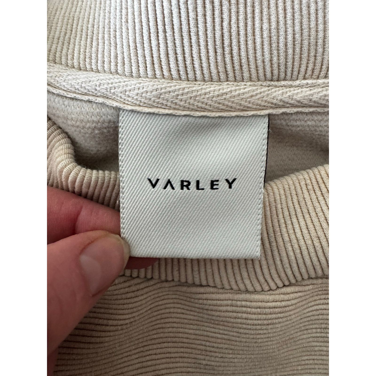 Varley VARLEY Mae Boyfriend Sweat in Egret Ottomon Size Medium Size M / US 6-8 / IT 42-44 - 7 Thumbnail