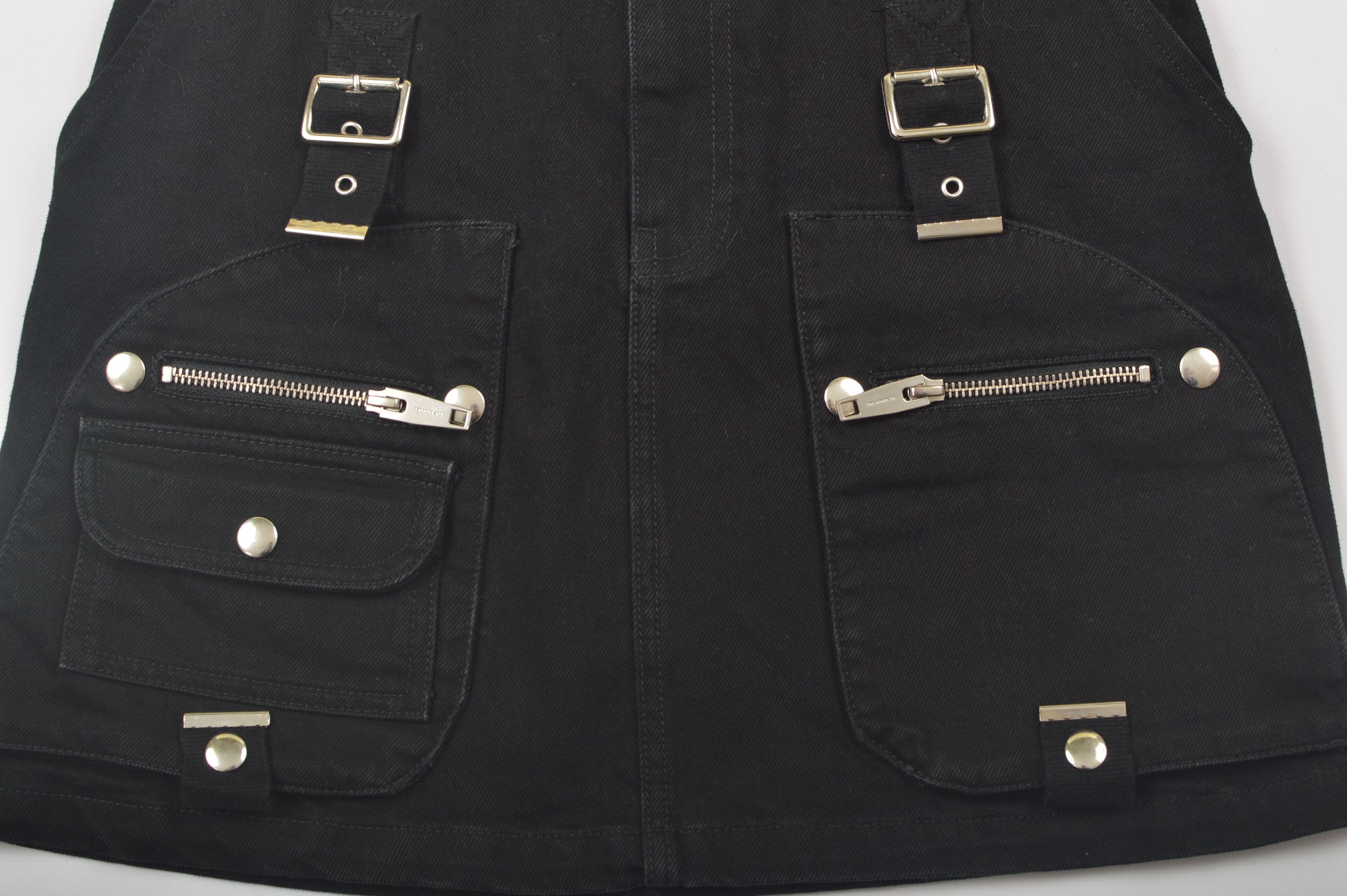 The Kooples The Kooples Jeans FJUP19040J Black Denim Skirt Size 26" / US 2 / IT 38 - 2 Thumbnail