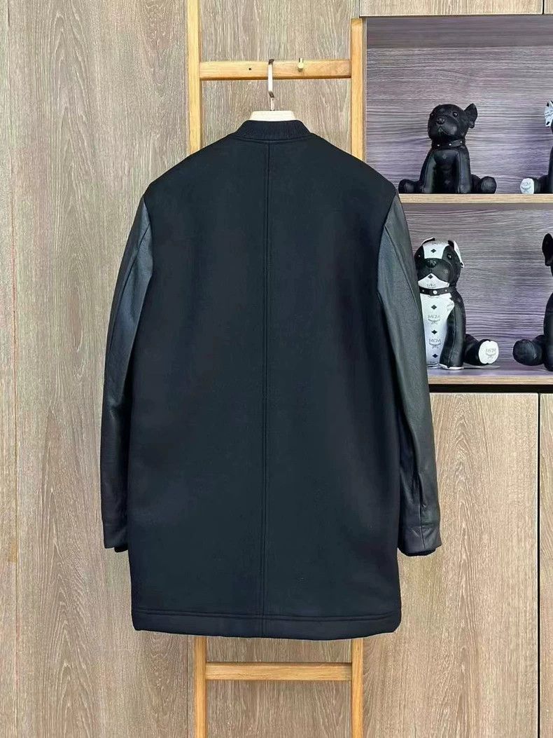 Versace Black casual leather jacket