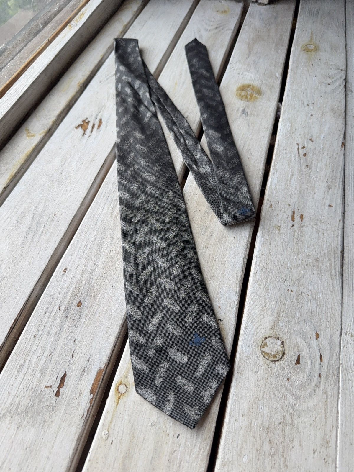 Vivienne Westwood Archive 90s Vivienne Westwood Luxury Designer Multi logo Tie Size ONE SIZE - 1 Thumbnail