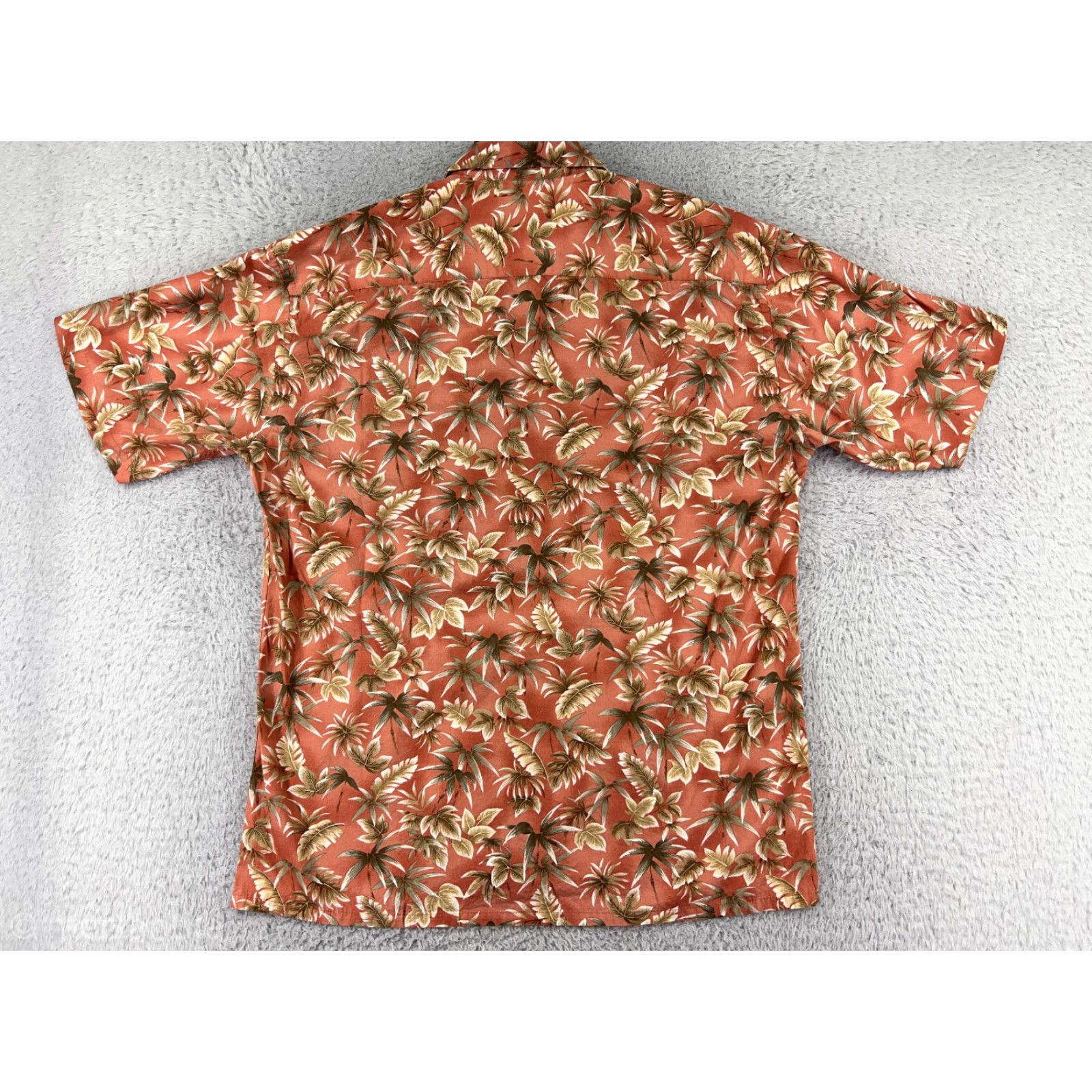 Pierre Cardin Pierre Cardin Shirt Men Regular M Red Orange Yellow Button-Up Hawaiian Palm Leaf Short Sleeve Size US M / EU 48-50 / 2 - 2 Thumbnail