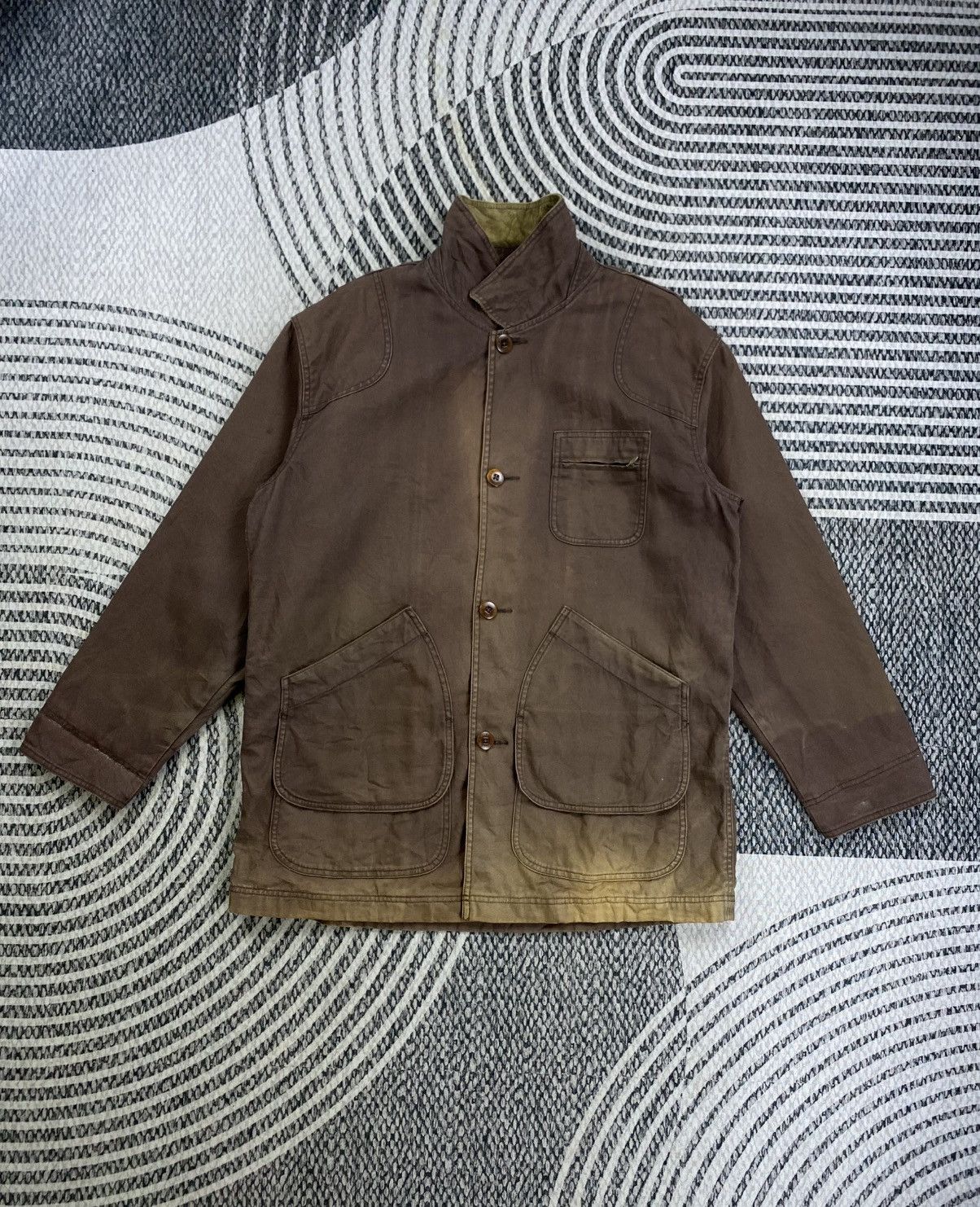 L.L. Bean 🔥RARE Vintage L.L.Bean Faded Workwear Chore Jacket Size US XL / EU 56 / 4 - 5 Thumbnail