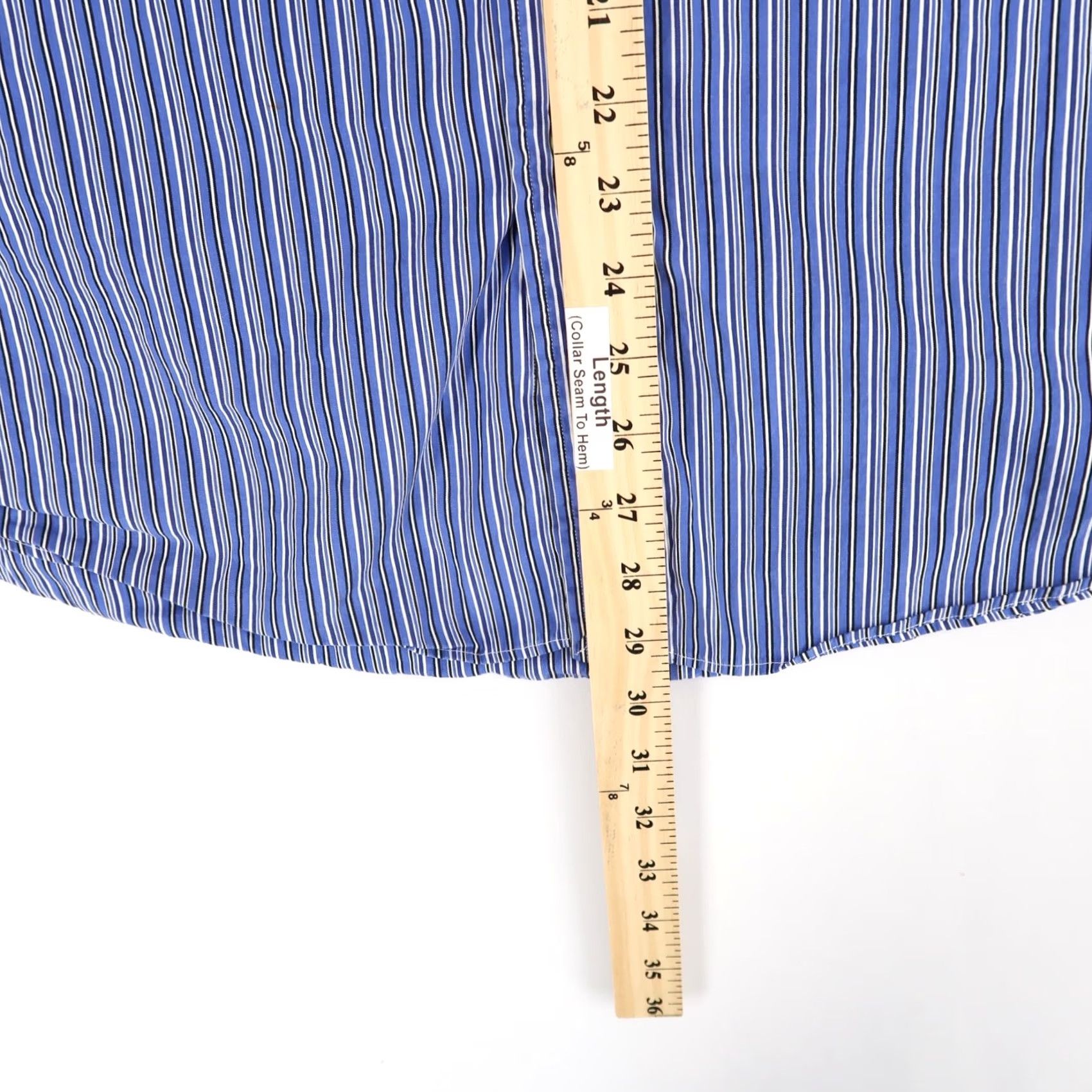 Ralph Lauren Ralph Lauren Shirt Mens XL Blue Striped Custom Fit Button-Down Long Sleeve Shirt Size US XL / EU 56 / 4 - 7 Thumbnail