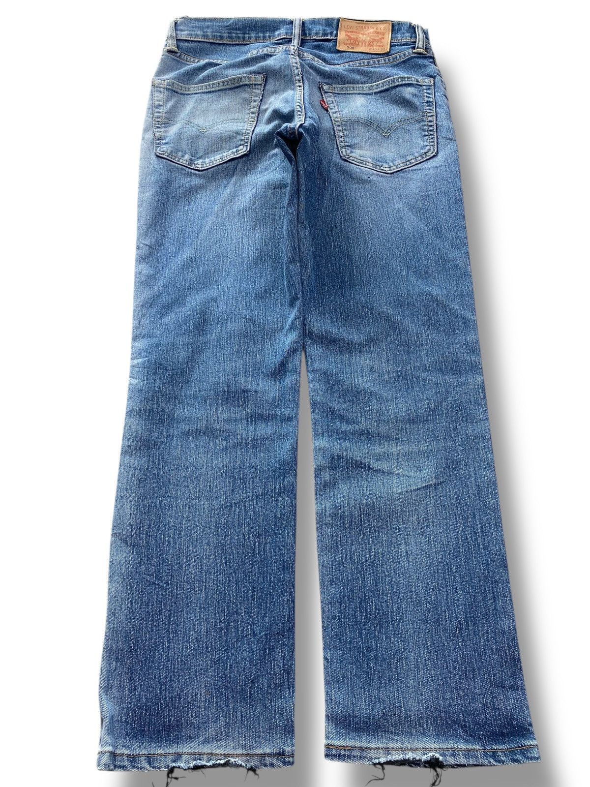 Levi's Levi’s Faded Wash Ripped Style Straight Leg Jean Size US 30 / EU 46 - 3 Thumbnail