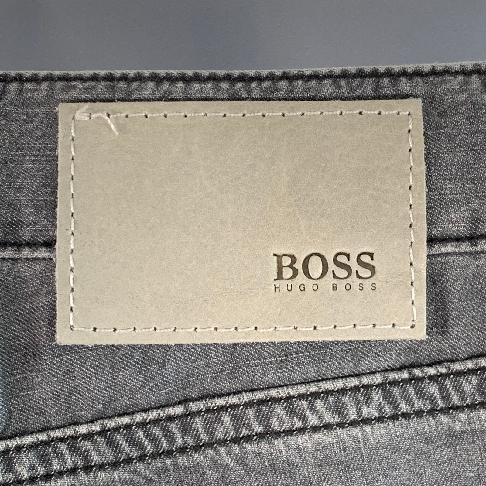 Hugo Boss Size 36 Grey Cotton Blend Straight Five Pockets Jeans Size US 36 / EU 52 - 4 Thumbnail