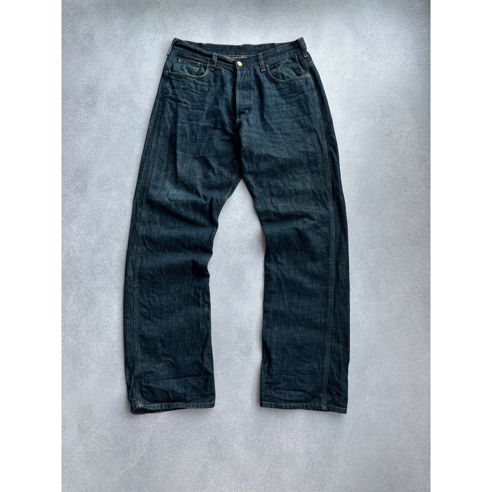 Carhartt VTG Carhartt Dirty Denim Baggy Staff Pant Jeans Size US 34 / EU 50 - 6 Thumbnail