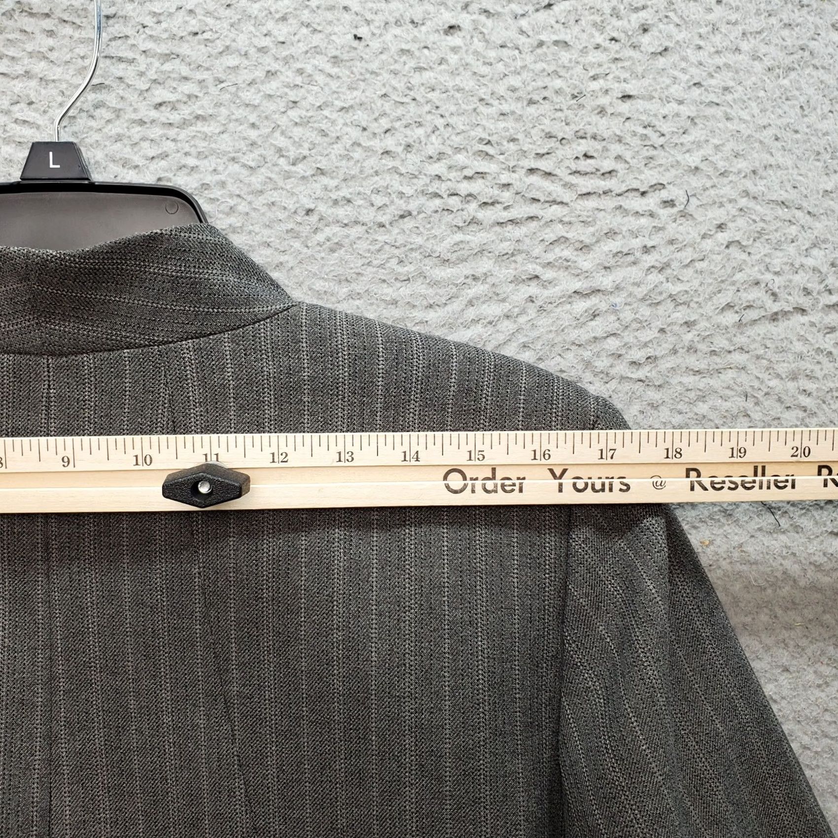 Vintage Alfred Dunner Blazer Women’s 12 Multi Pinstripe Lined Single Breasted One Button Blazer Size XL / US 12-14 / IT 48-50 - 8 Thumbnail