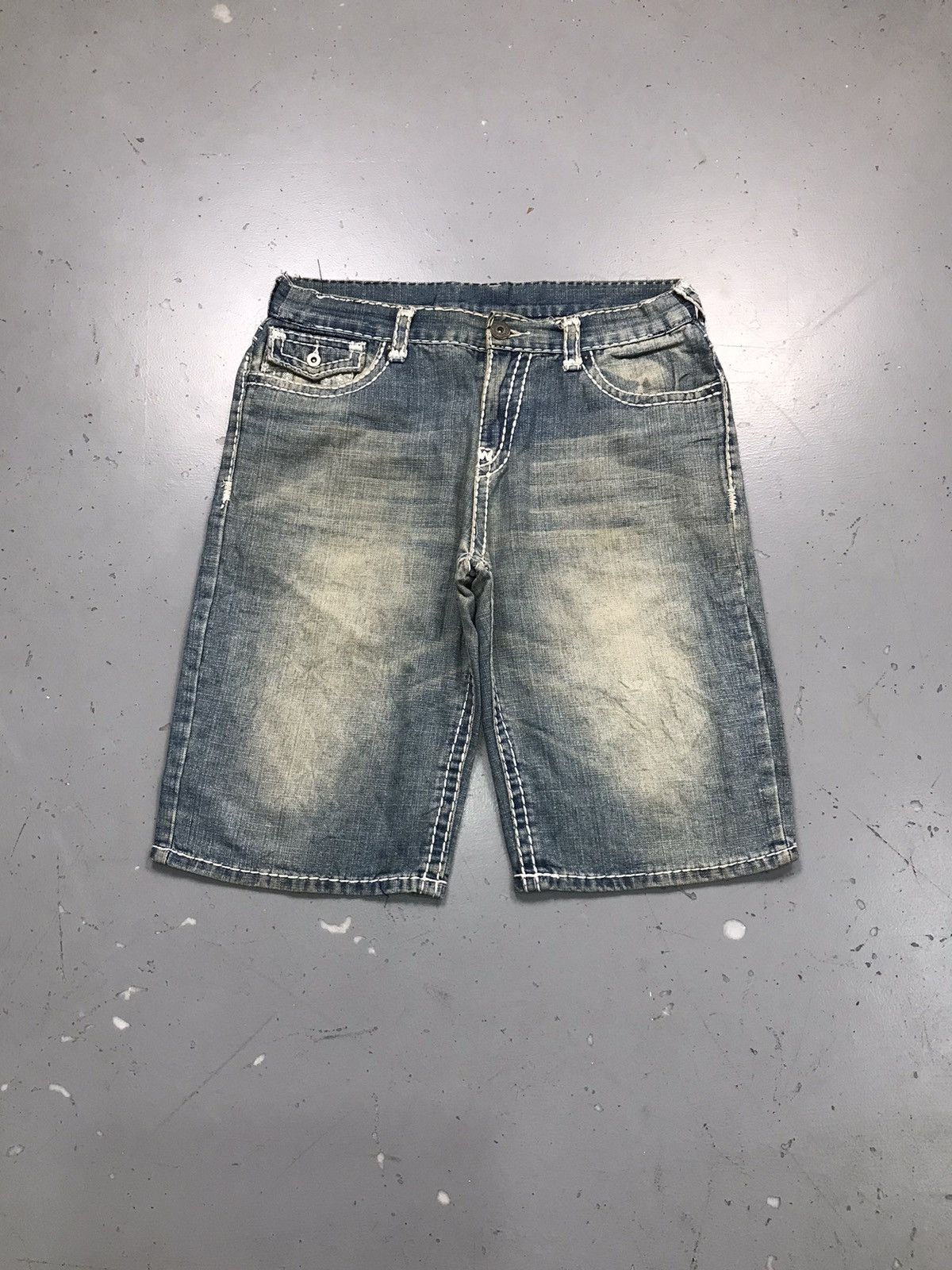 Designer × Vintage Vintage hip hop Joey super T faded denim short Size US 32 / EU 48 - 2 Thumbnail