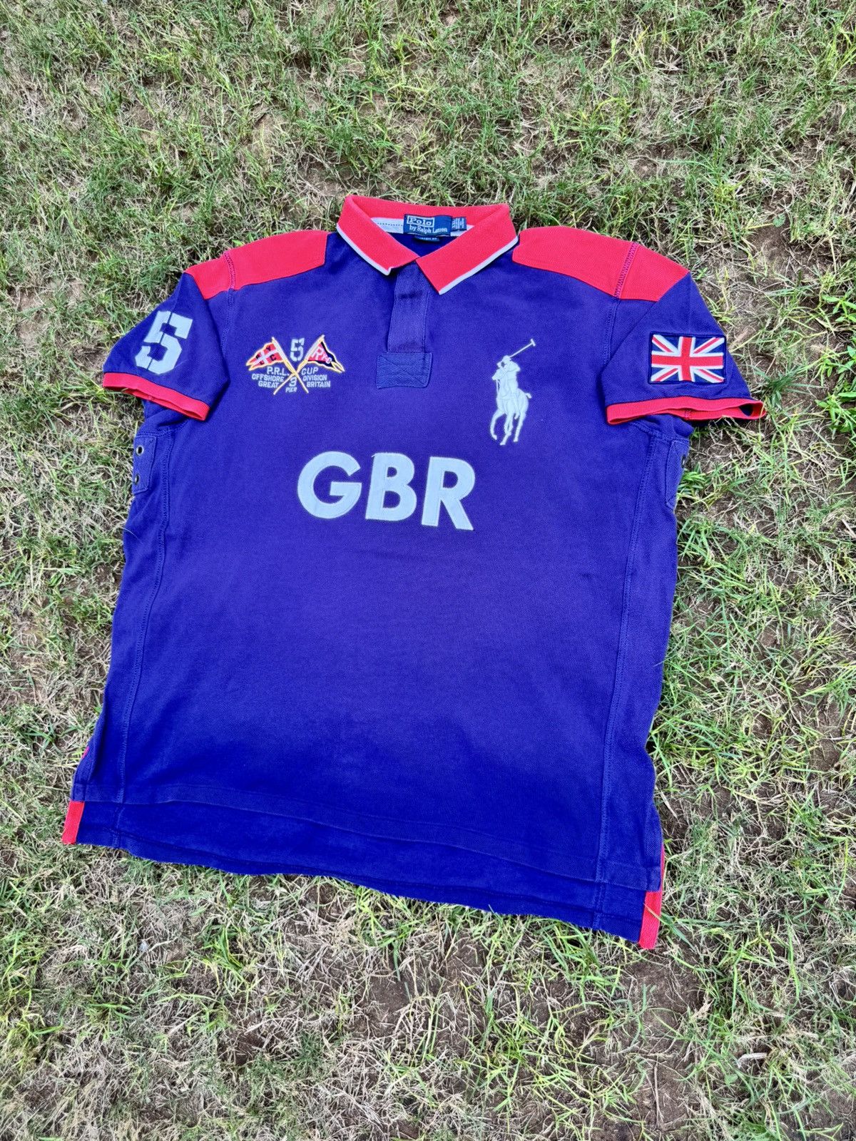 Polo Ralph Lauren Polo Ralph Lauren Great Britain Polo Shirt Chief Keef Style Size US XXL / EU 58 / 5 - 2 Thumbnail