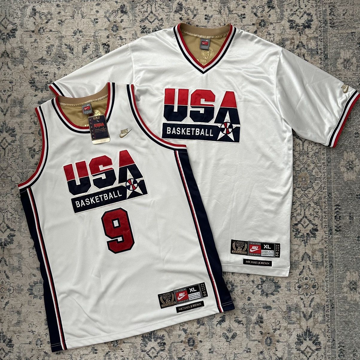 Nike × USA Olympics × Vintage Vintage Nike Team USA Dream Team Olympic Gold Jersey Bundle Size US XL / EU 56 / 4 - 1 Thumbnail