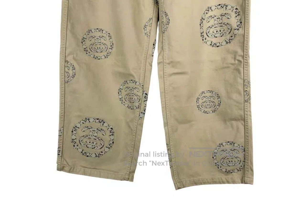 Stussy Beige Patterned Casual Pants Size 34. Size US 34 / EU 50 - 4 Thumbnail