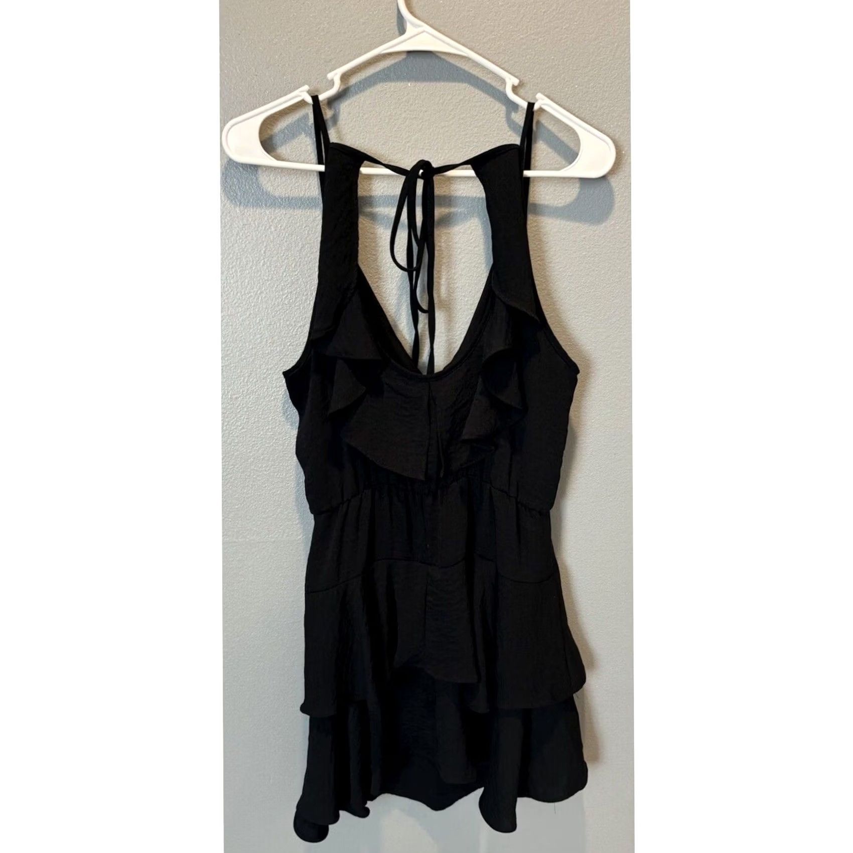 BCBGeneration VINTAGE BCBG Generation Black Dress Cowl Front Tie Neck Short Size M Women's Size 32" / US 10 / IT 46 - 2 Thumbnail