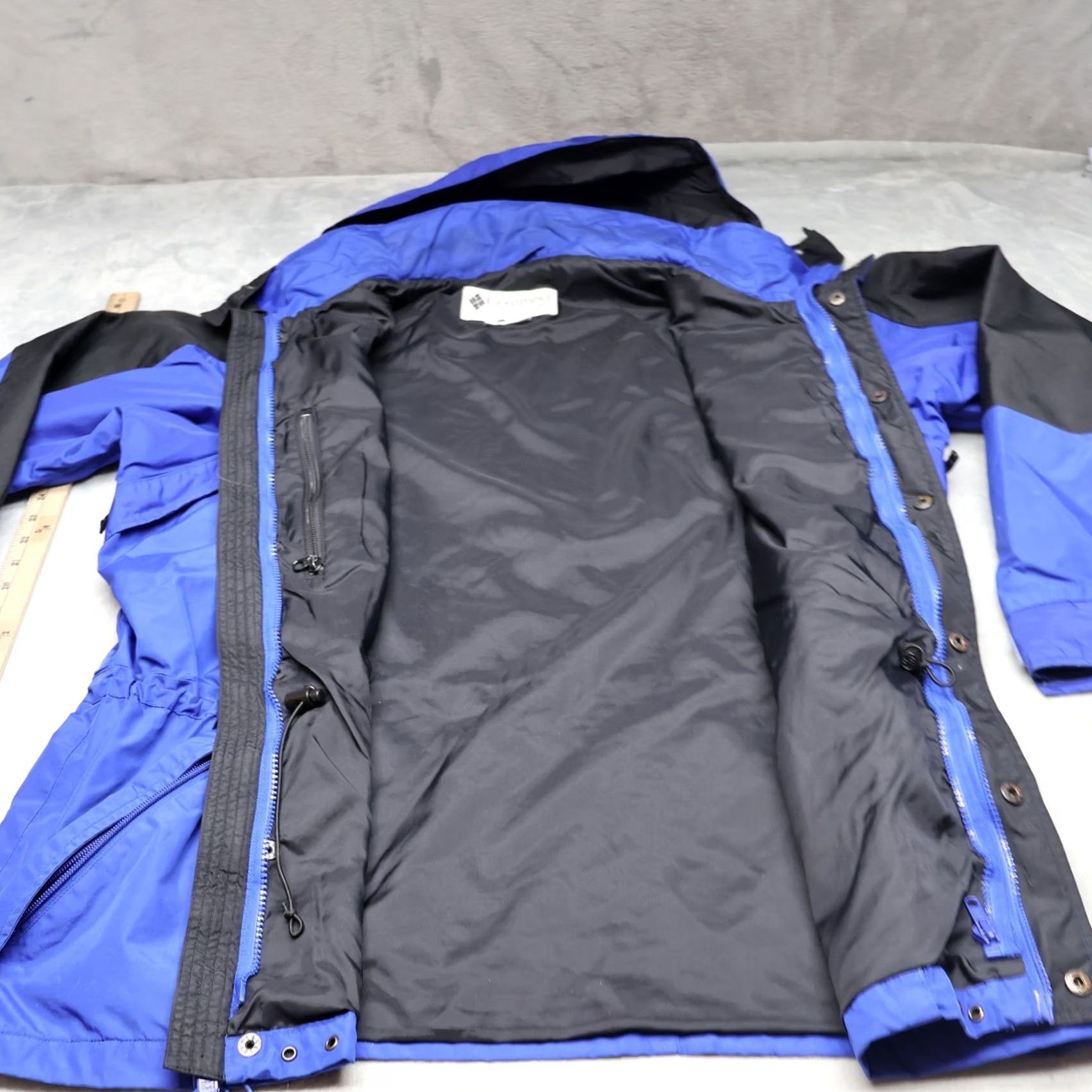 Doublet VINTAGE Columbia Jacket Mens Large Blue Double Whammy Rain Wind Hooded 3in1 Shell Size US L / EU 52-54 / 3 - 5 Thumbnail