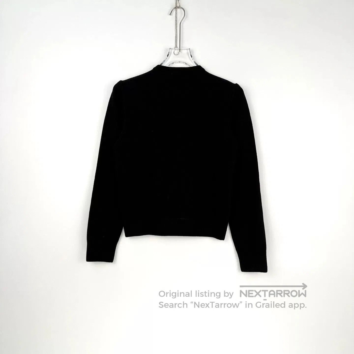 Louis Vuitton LV Black Wool Cardigan with Logo Badges. Size US S / EU 44-46 / 1 - 4 Thumbnail