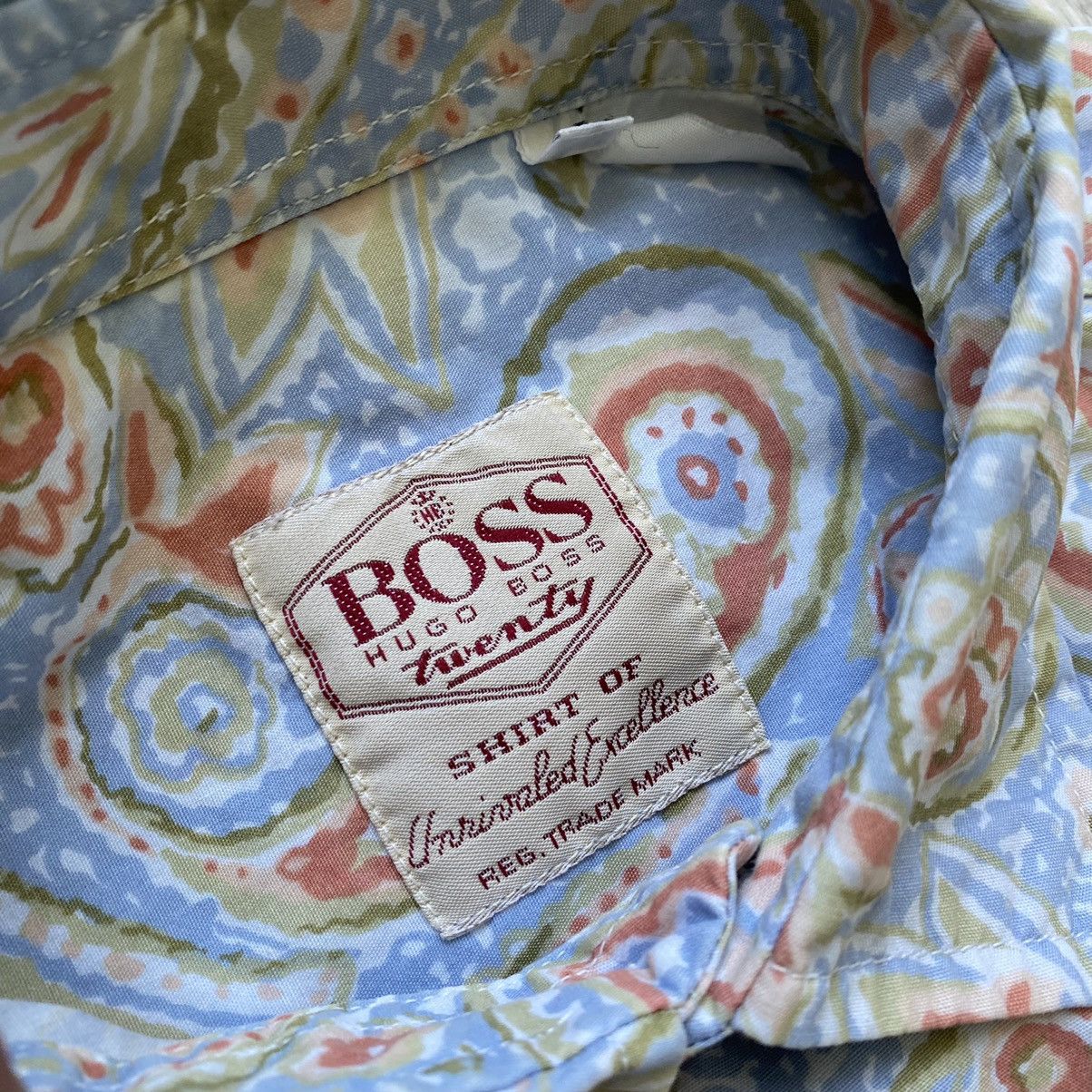 Hugo Boss Vintage 80s Hugo Boss Hawaii Shirt Y2K Aloha Wear Size US L / EU 52-54 / 3 - 5 Thumbnail