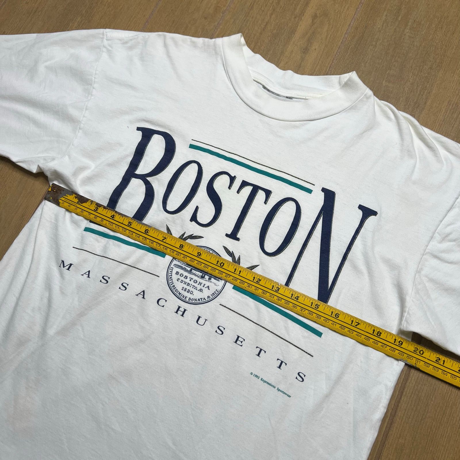 Vintage Vintage 90s M/L Boston Massachusetts Tourist Single Stitch Size US M / EU 48-50 / 2 - 5 Thumbnail