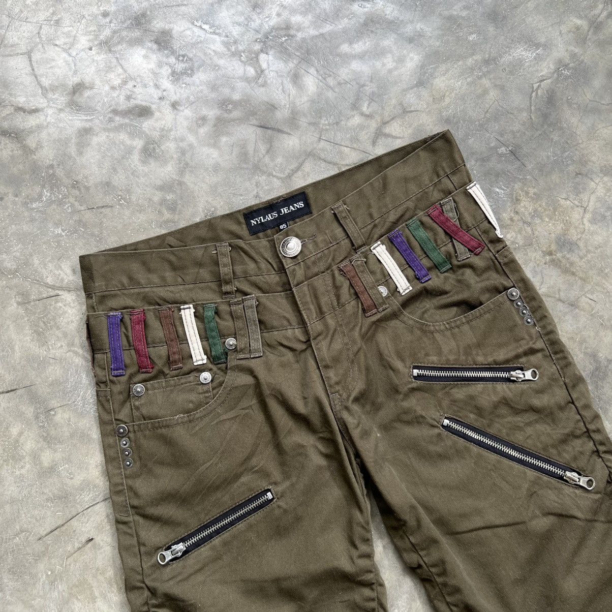 Hysteric Glamour 2000’s Nylaus Vkei Style Double Waist Short Pants Army Size US 32 / EU 48 - 3 Thumbnail
