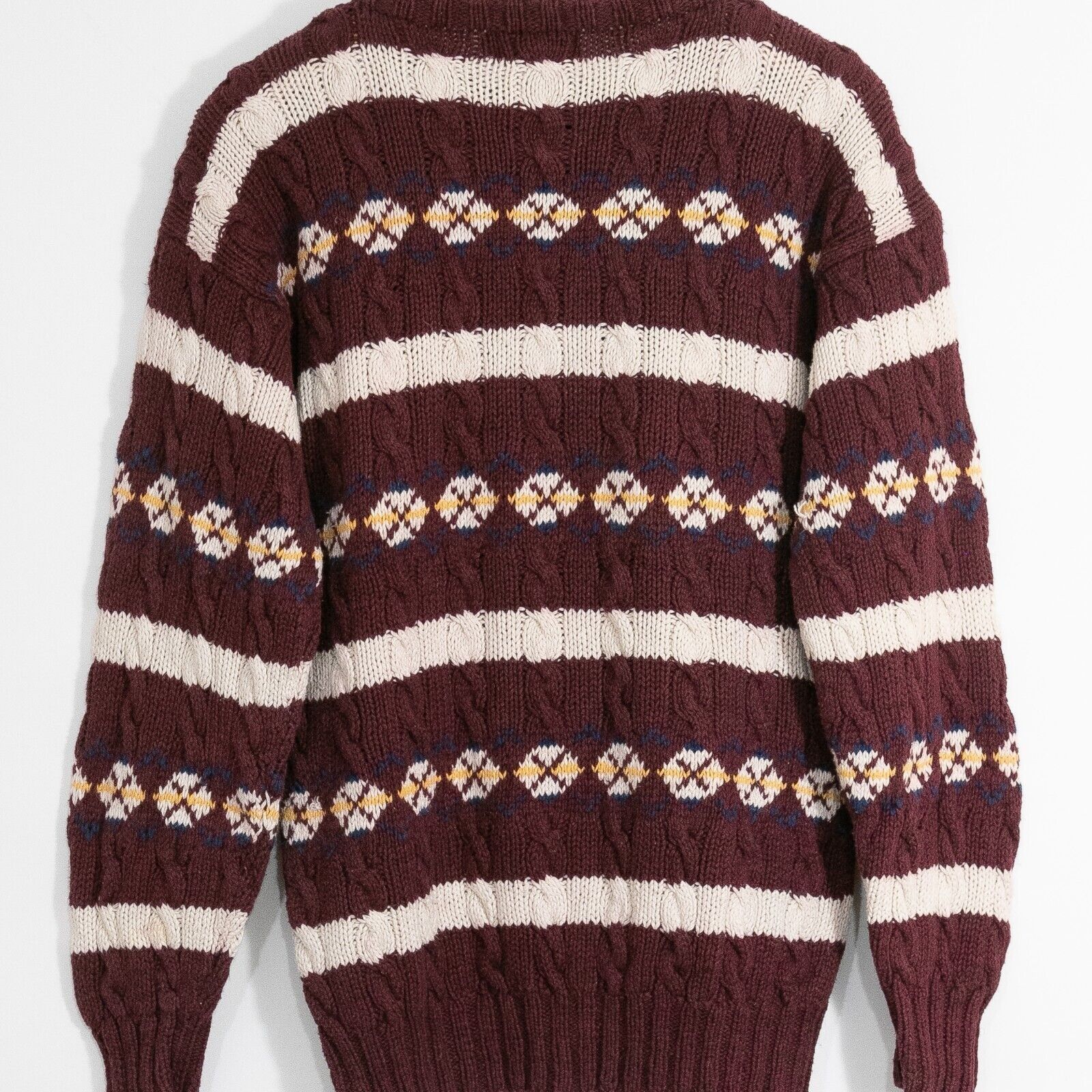 Chaps Ralph Lauren × Vintage Vintage Chaps Ralph Lauren Cotton Knit Sweater M Cable Knit Size US M / EU 48-50 / 2 - 7 Thumbnail