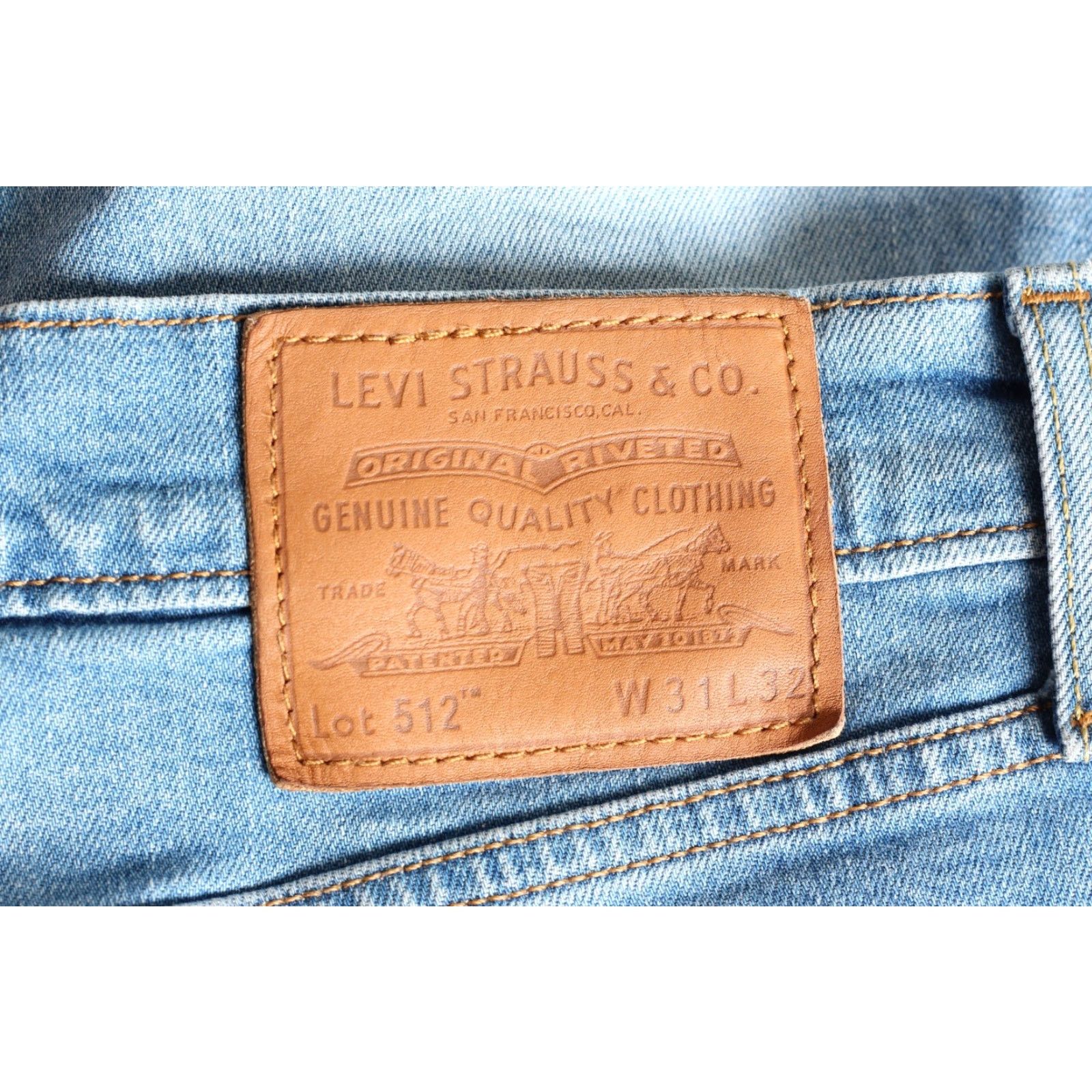 Levi's VINTAGE LEVI’S 512 Jeans Men W31 L32 Slim Tapered PREMIUM Big E Stretch DZ5088 Size US 31 - 2 Thumbnail
