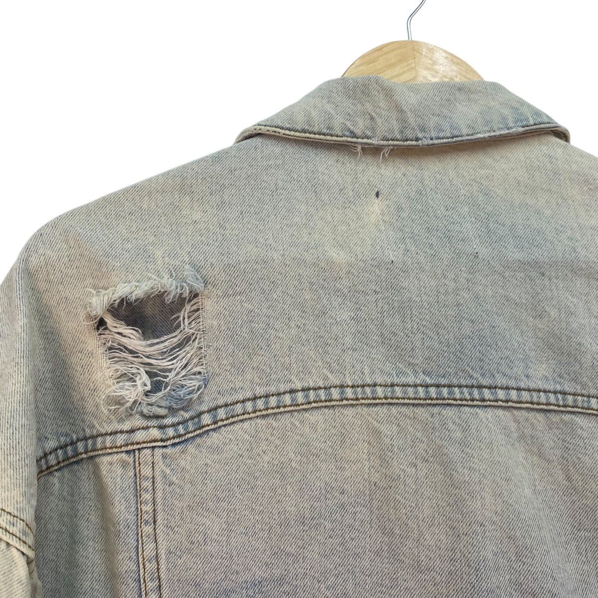 Zara 💥Zara Denim Man Distressed Jacket Size US M / EU 48-50 / 2 - 12 Thumbnail