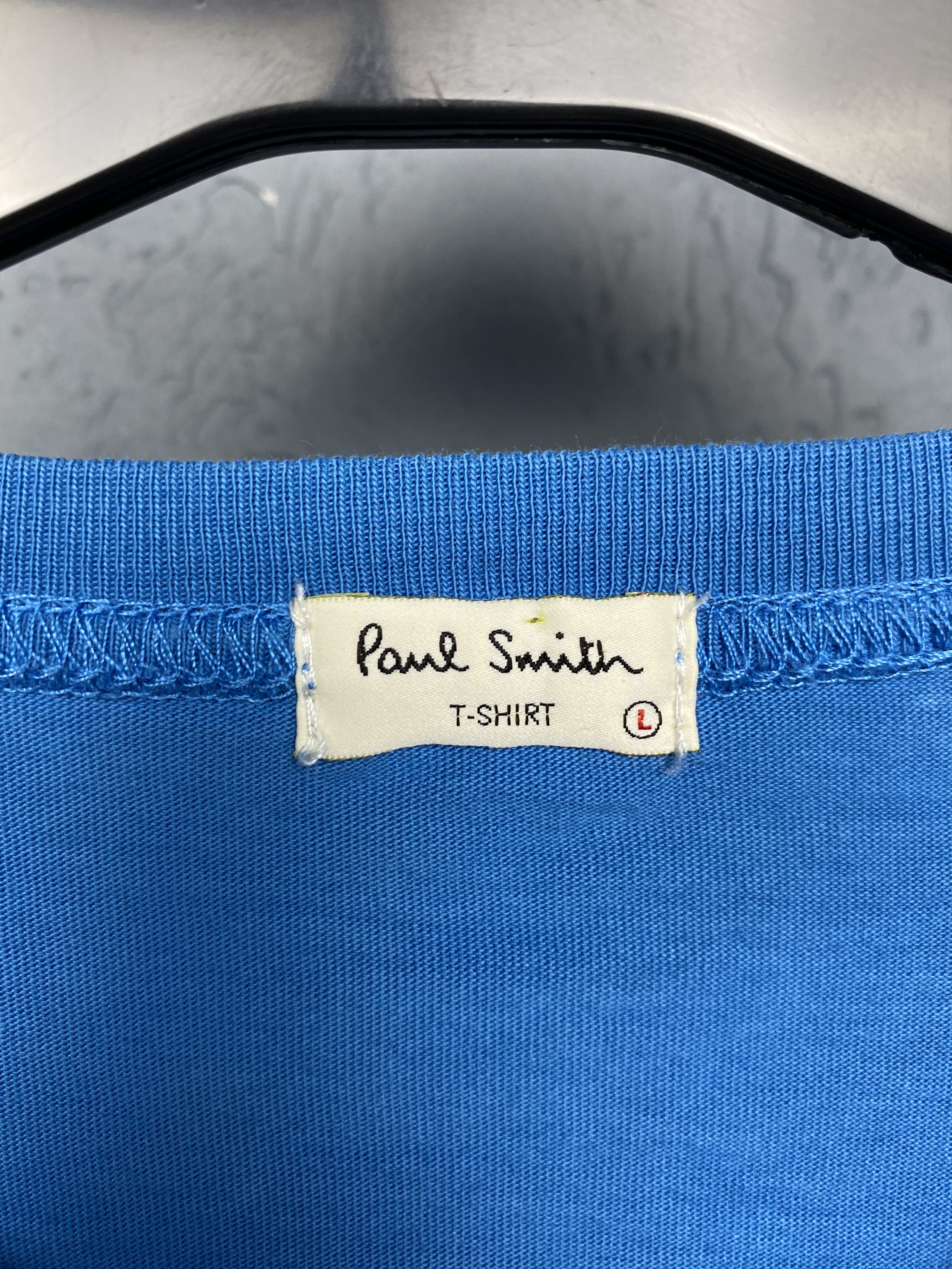 Paul Smith × Vintage Paul Smith Vintage Mens Crew Neck T-Shirt Tee Size US L / EU 52-54 / 3 - 4 Thumbnail