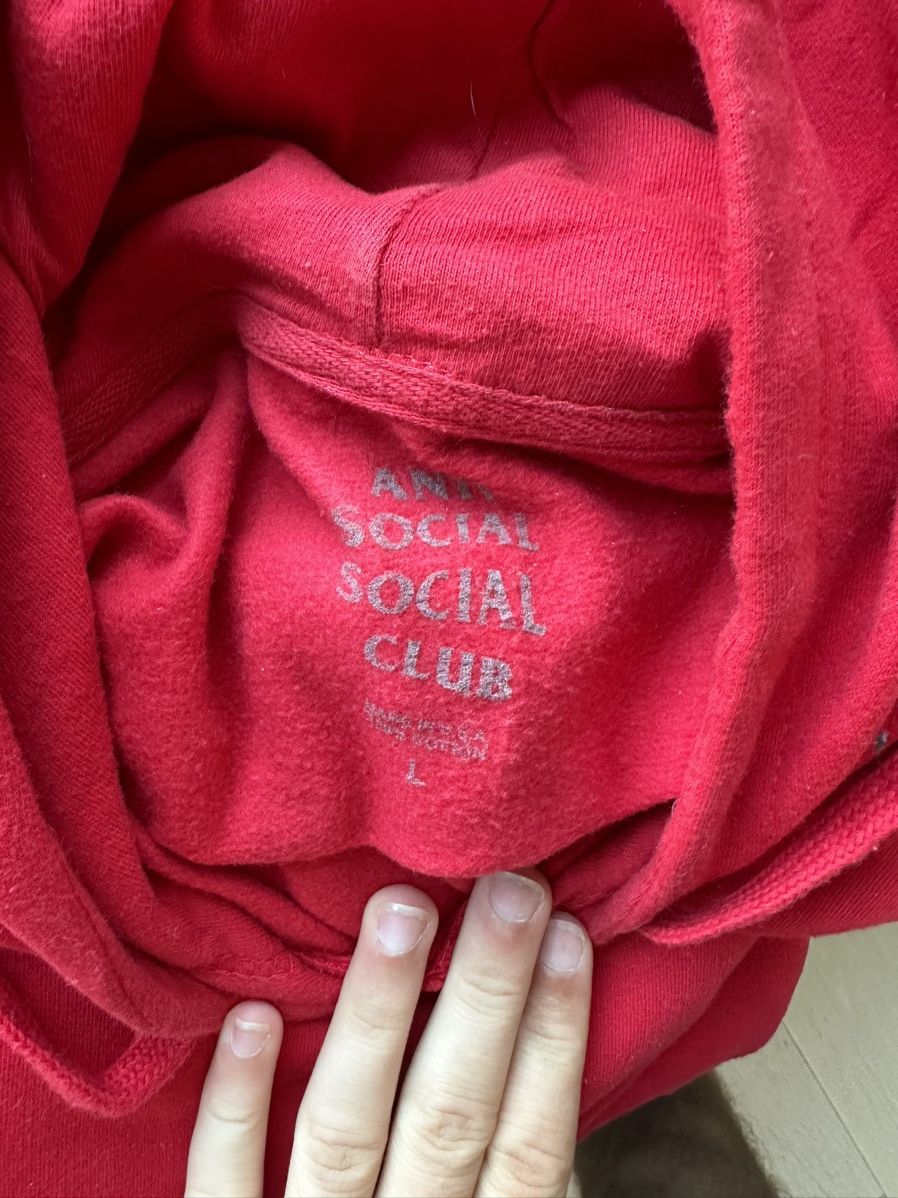 Anti Social Social Club Beverly Red Camo Hoodie