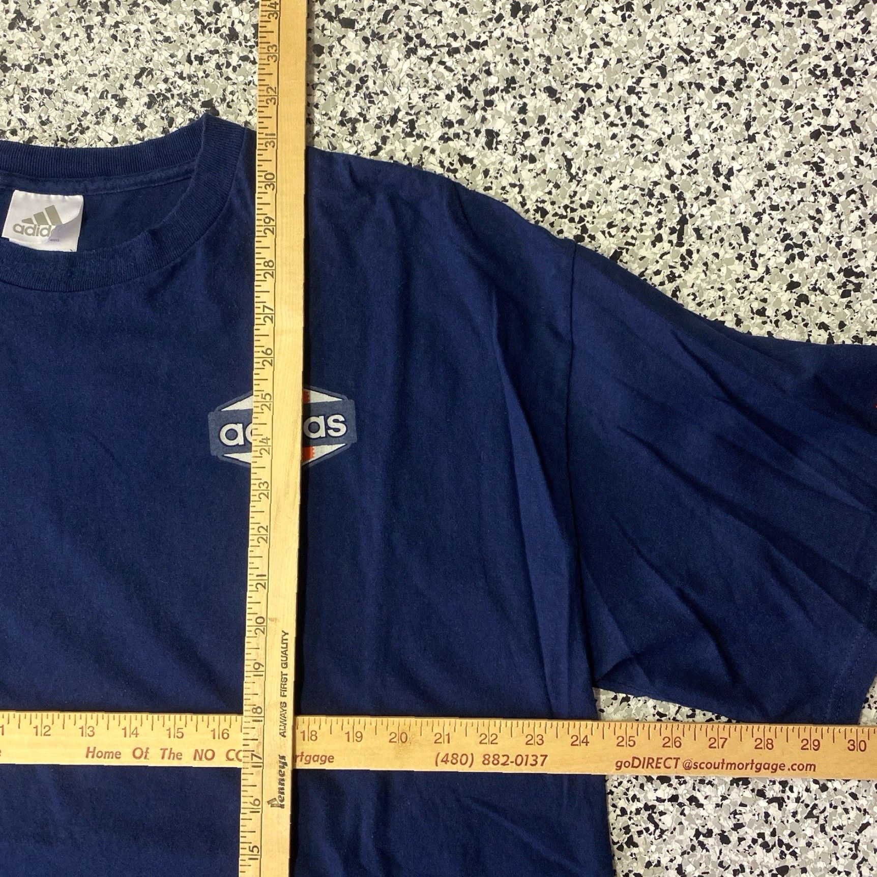 Adidas VINTAGE Adidas T-Shirt Logo XL Blue 90s Spell Out Graphic Big Logo Soccer Men Short Sleeve Crew Neck Size US XL / EU 56 / 4 - 2 Thumbnail