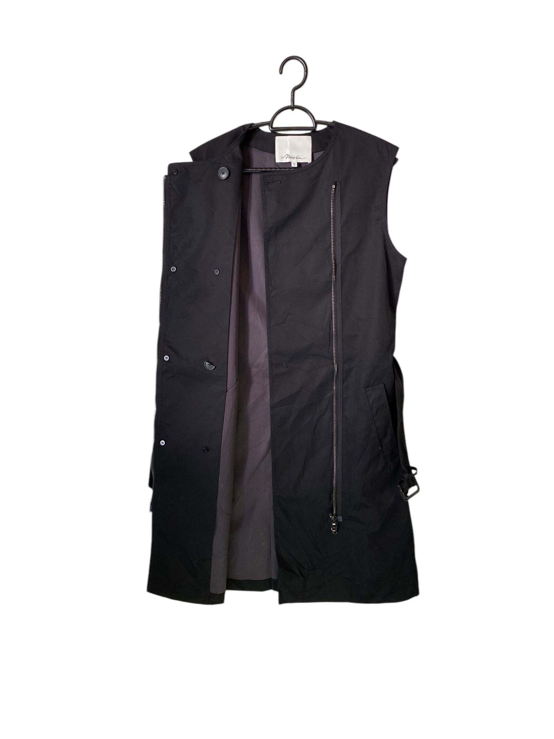 Designer 3.1 Phillip lim belted sleeveless dress coat Size XS / US 0-2 / IT 36-38 - 3 Thumbnail