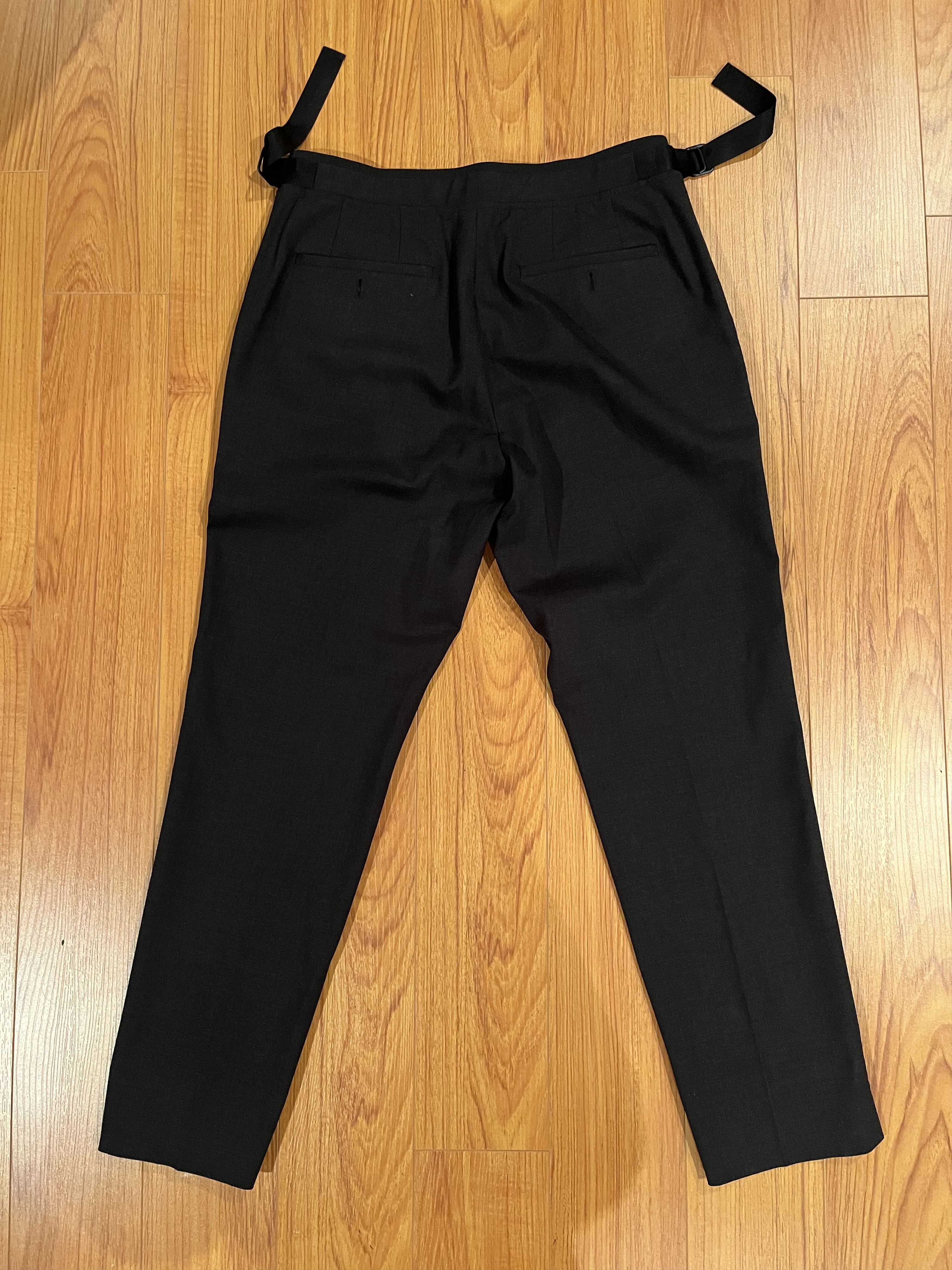Solid Homme SOLID HOMME GREY BELTED TROUSERS Size US 32 / EU 48 - 3 Thumbnail
