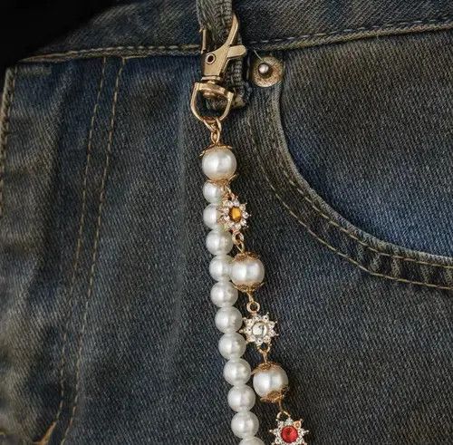 Other Exquisite Imitation Pearl Keychain Wallet Belt Chain Size ONE SIZE - 3 Thumbnail