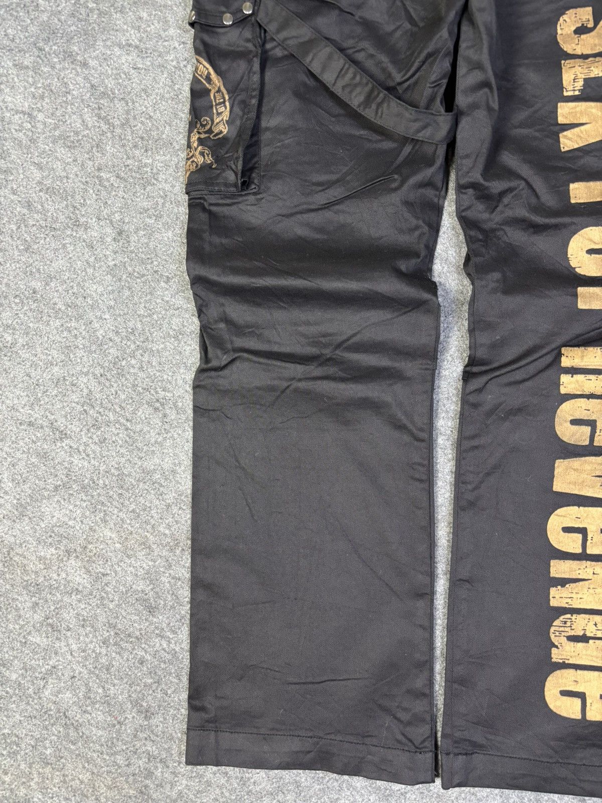 Japanese Brand SEX POT ReVeNGe Japan Punk Anarchy Bondage Street Pant K177 Size US 31 - 12 Thumbnail